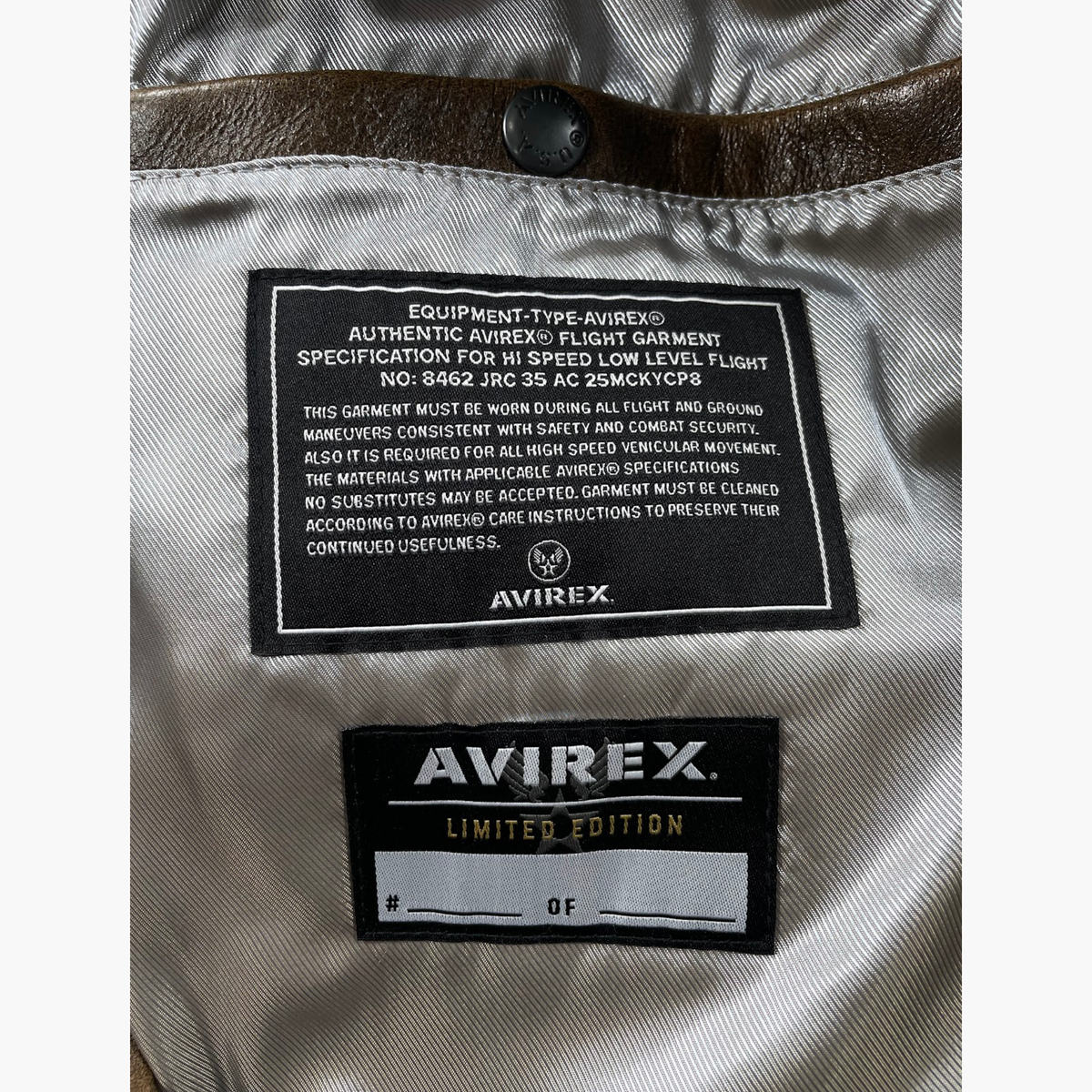 Avirex Brown Icon Varsity Jacket