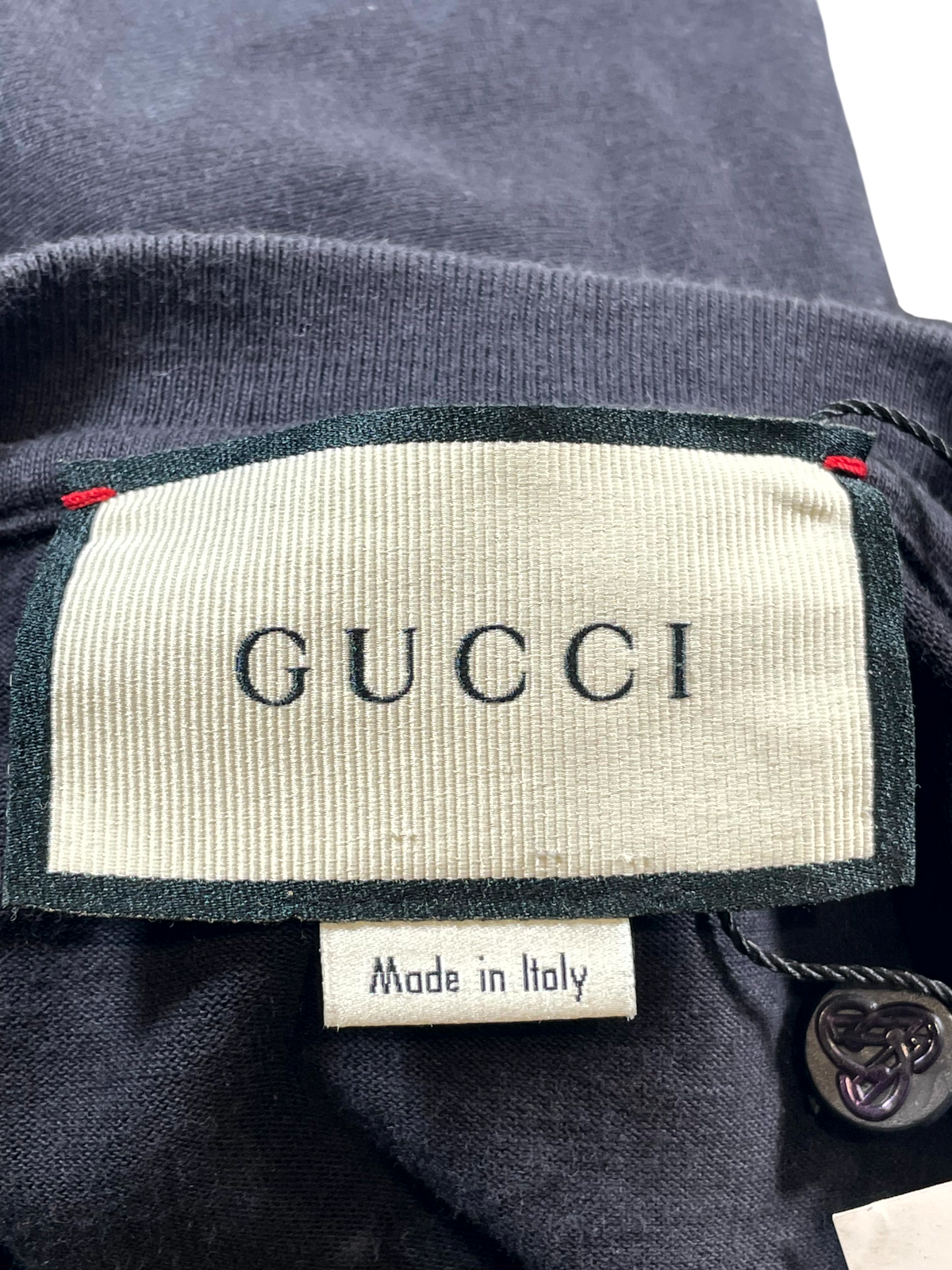 Gucci Logo Black, Red & White Tee