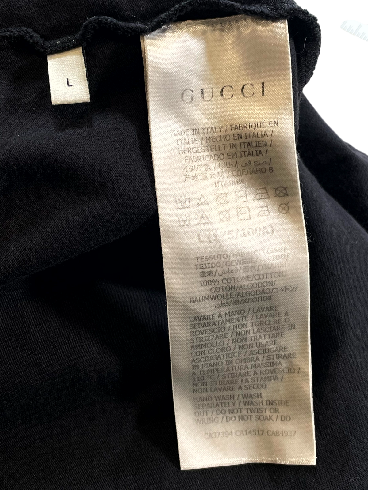 Gucci Logo Black, Red & White Tee