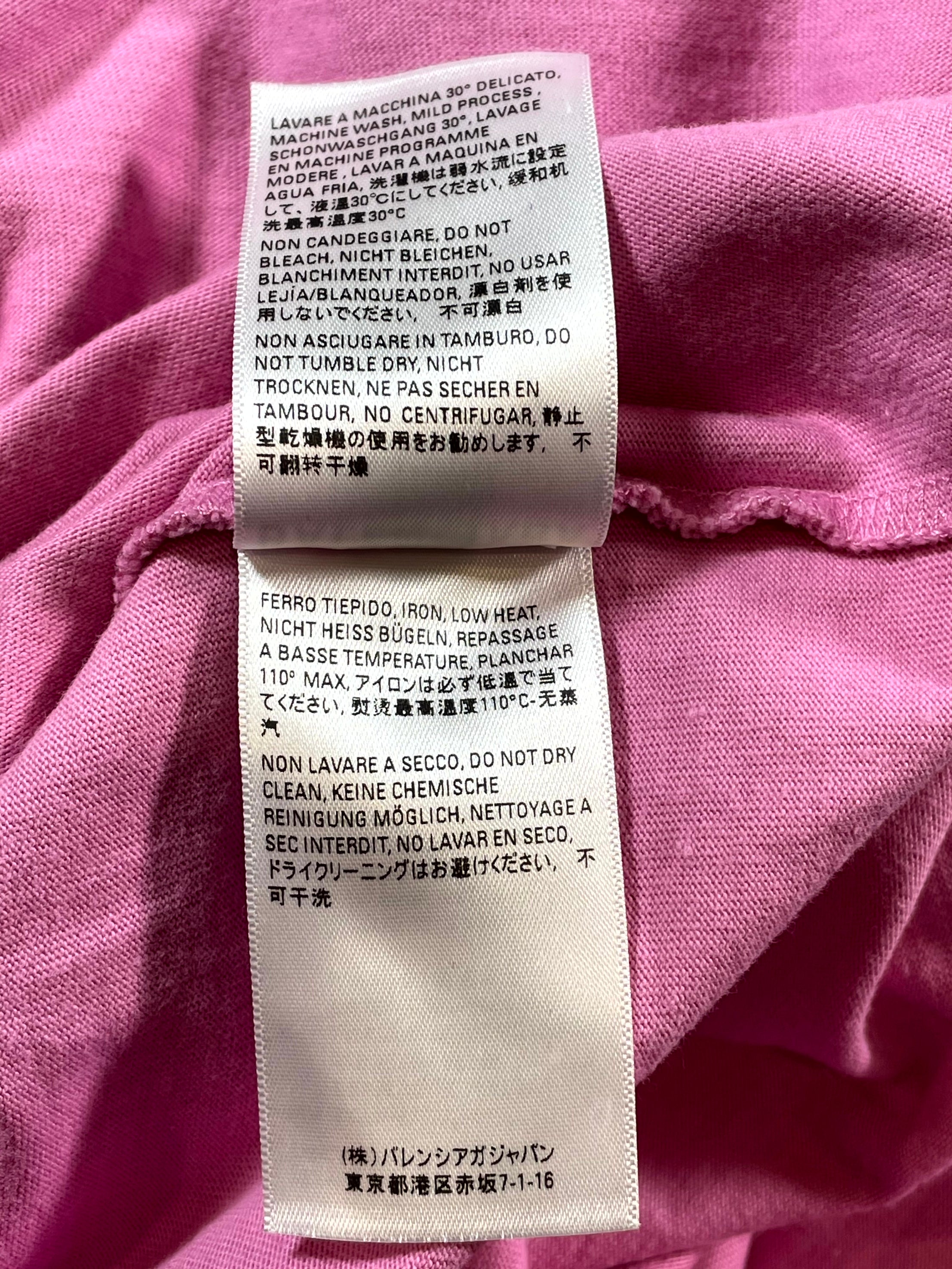 Balenciaga World Food Programme Pink Tee