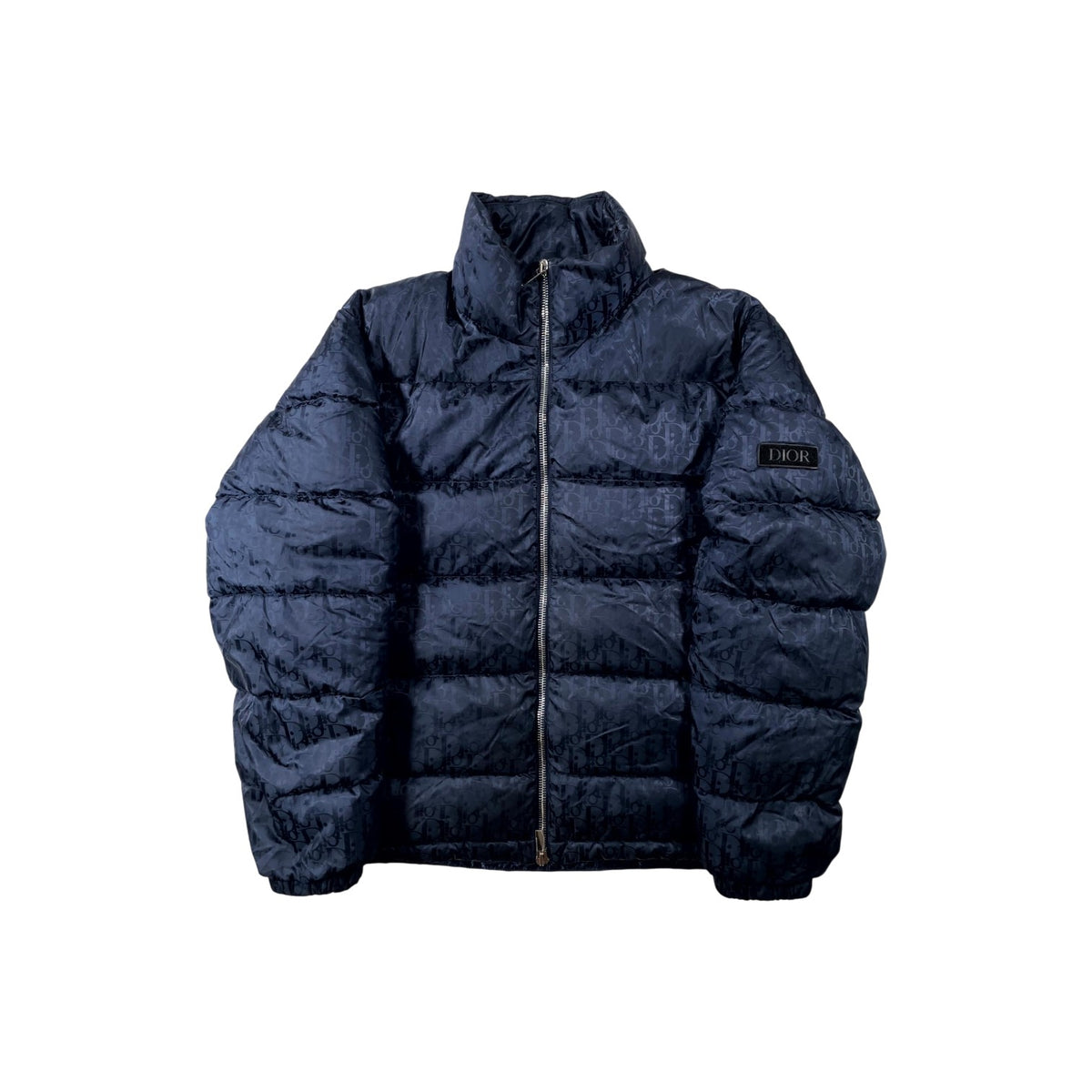 Dior Monogram Oblique Puffer Navy Jacket
