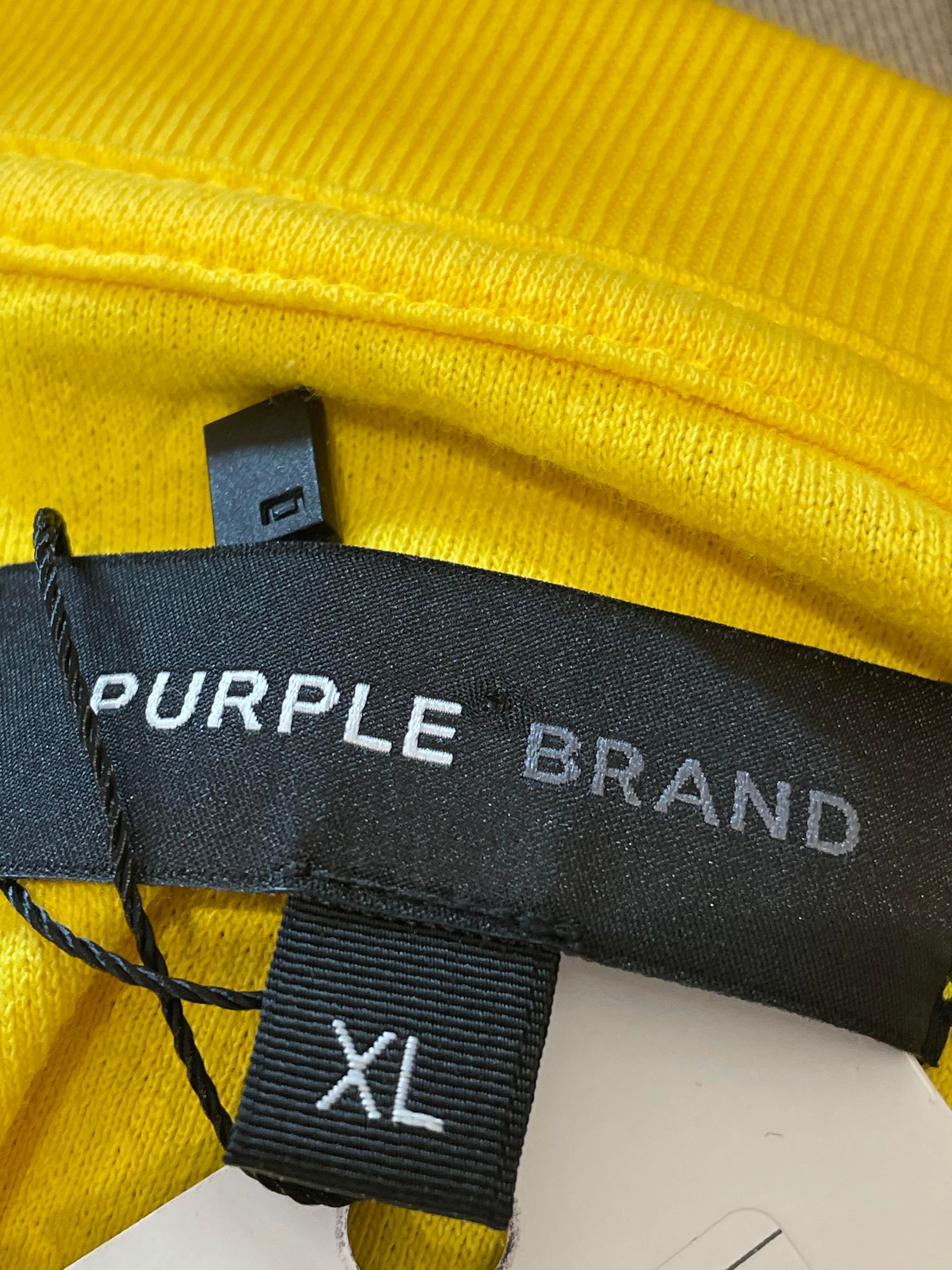Purple Brand Yellow Tee