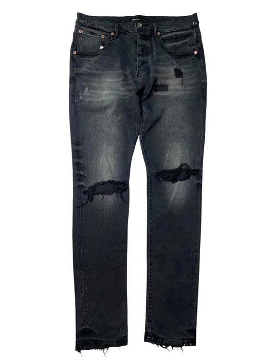 Purple Brand Stitches Grey Jeans