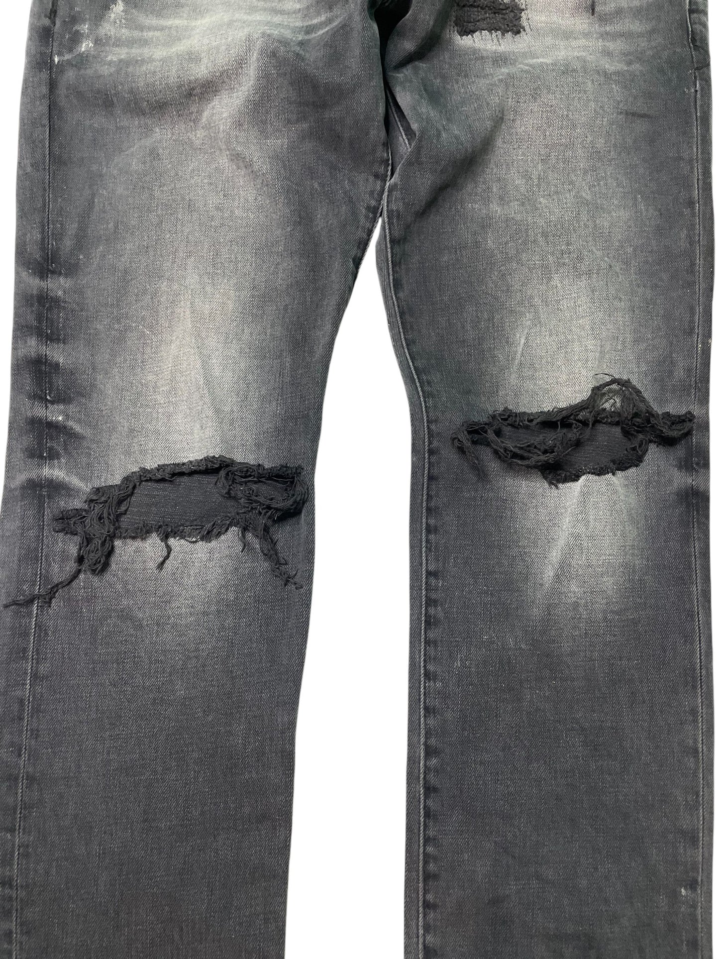 Purple Brand Stitches Grey Jeans