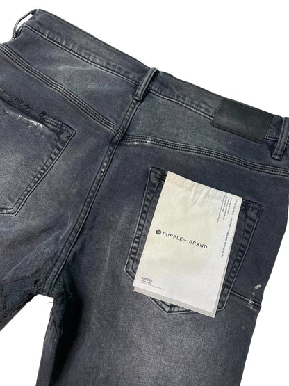 Purple Brand Stitches Grey Jeans