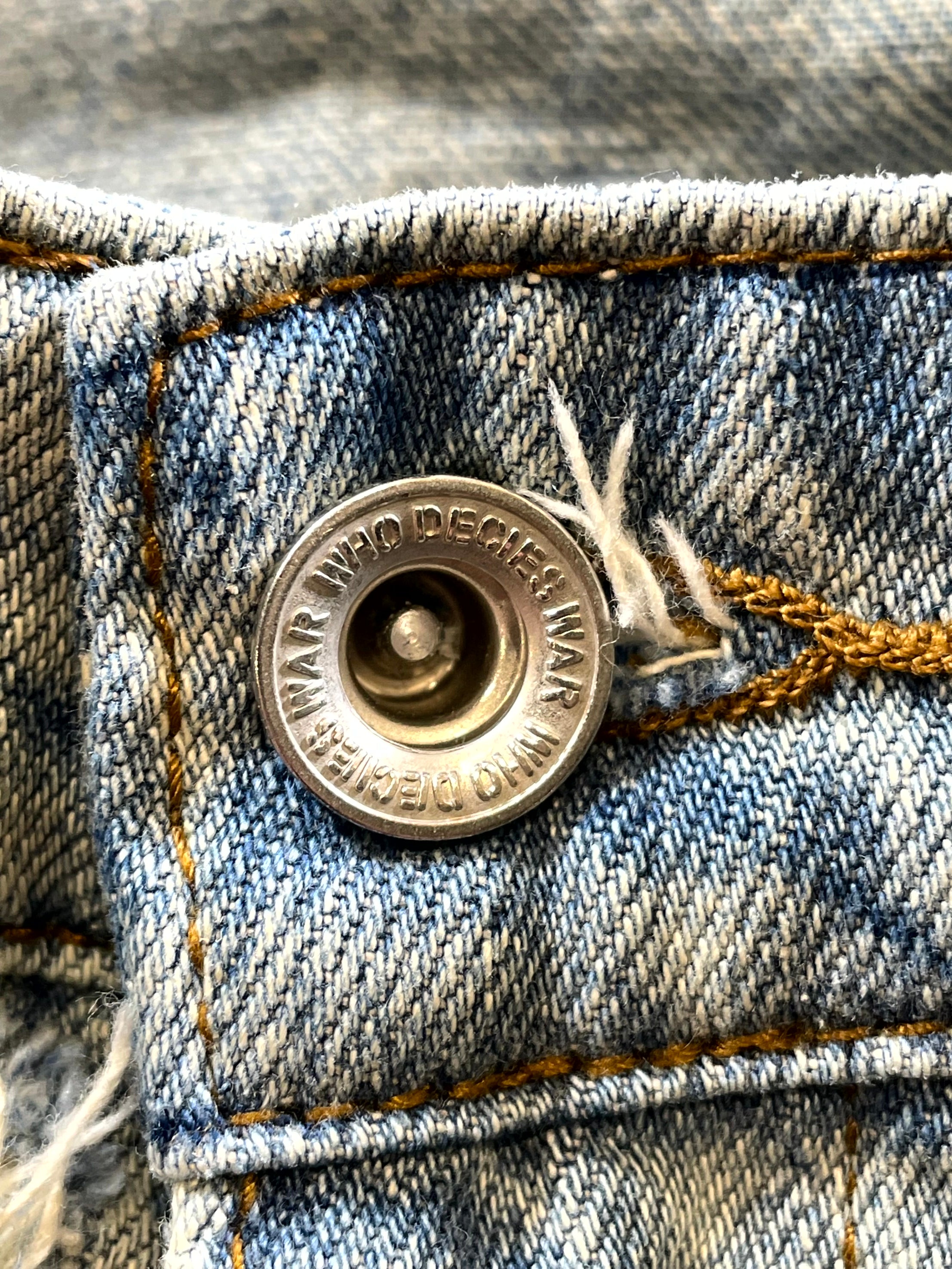 Who Decides War Side Embroidery Denim Multicolor Jeans