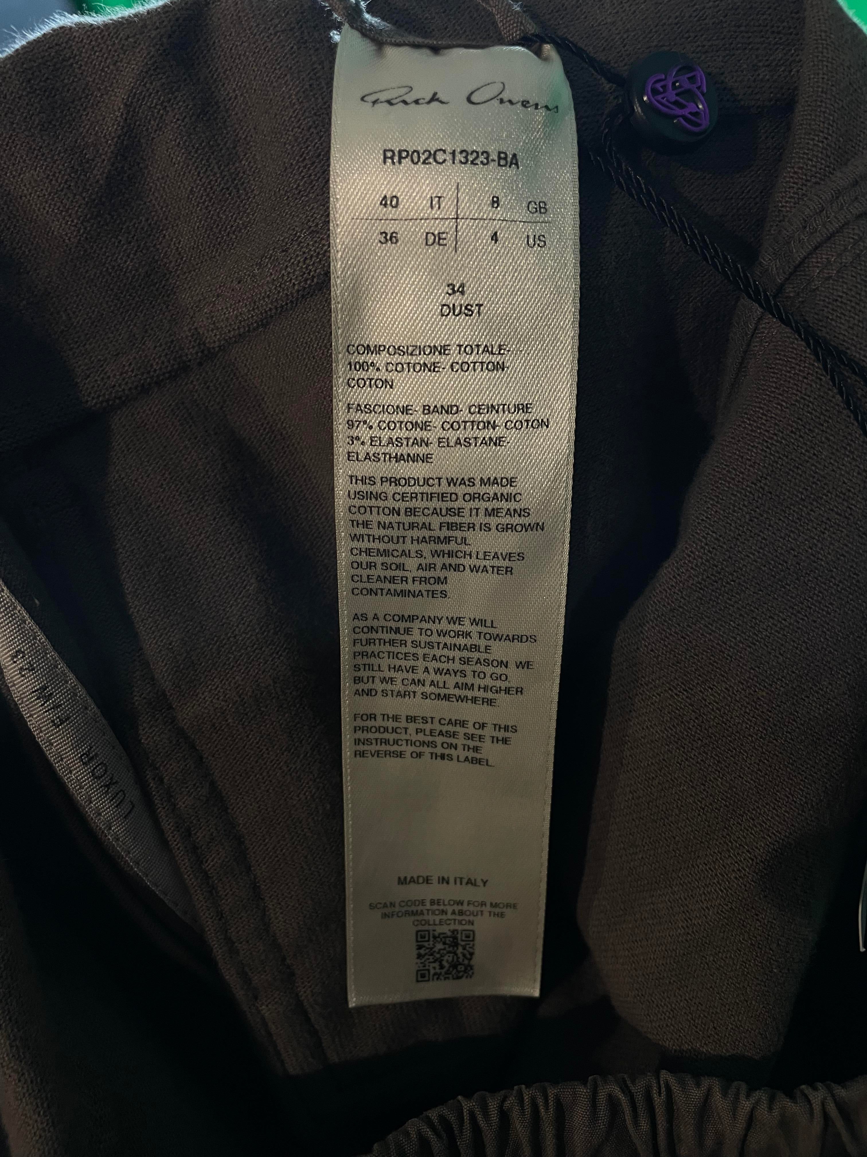 Rick Owens Zipper Cargo Sweats