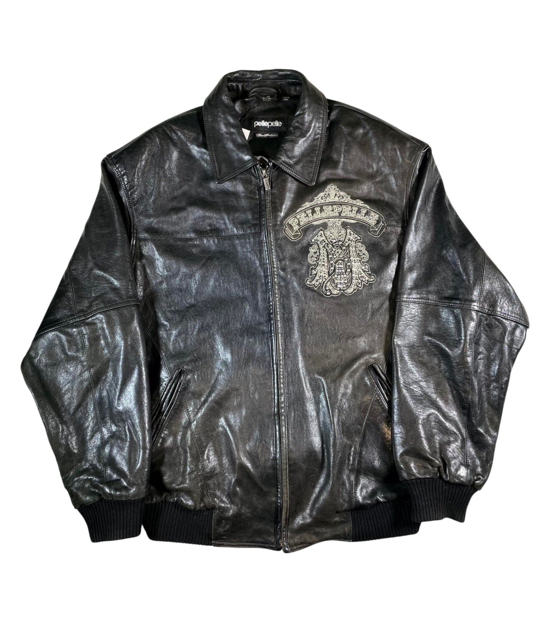 Pelle Pelle Vintage Black Bomber Jacket