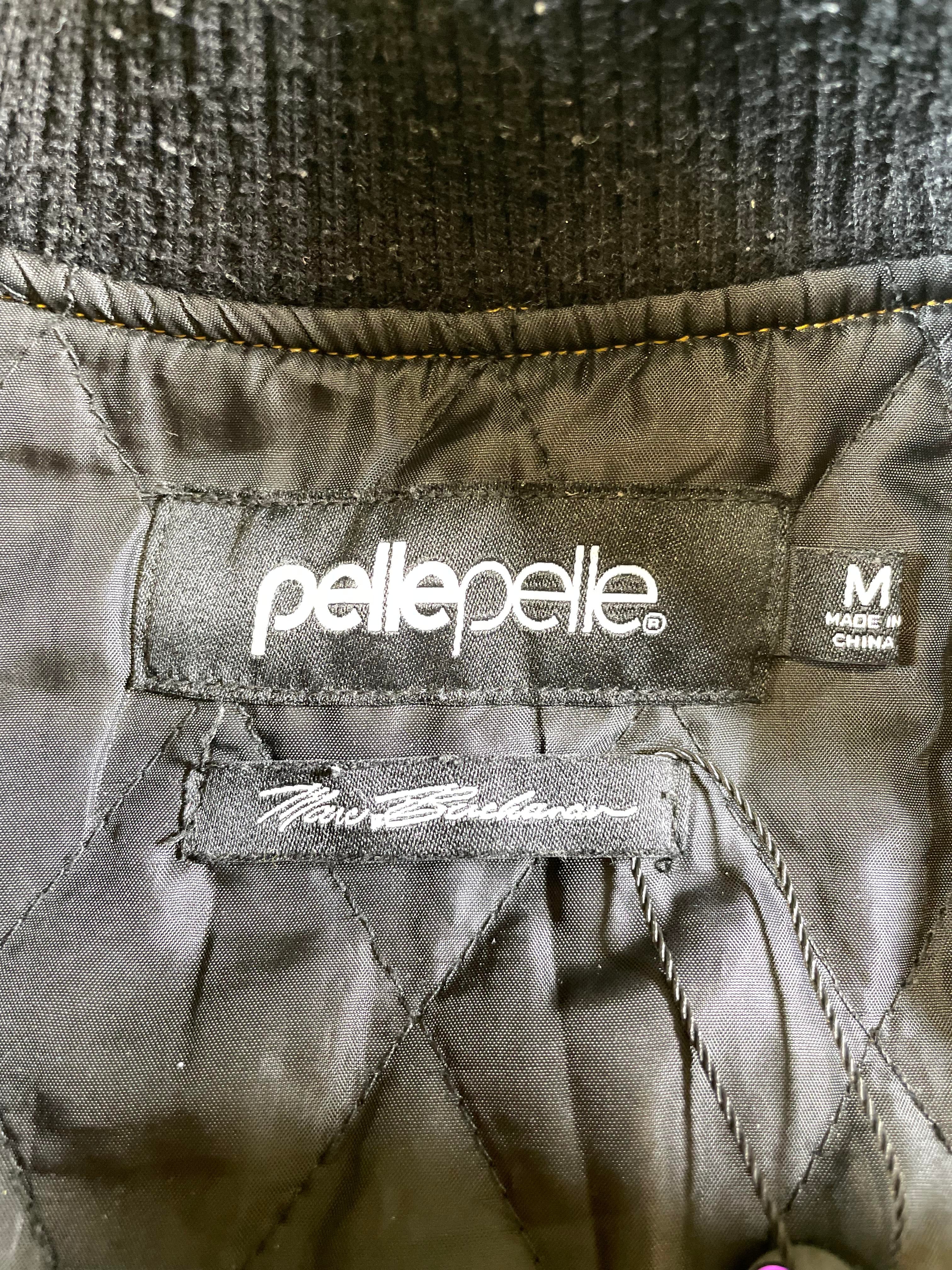 Pelle Pelle Black & Yellow Varsity Jacket
