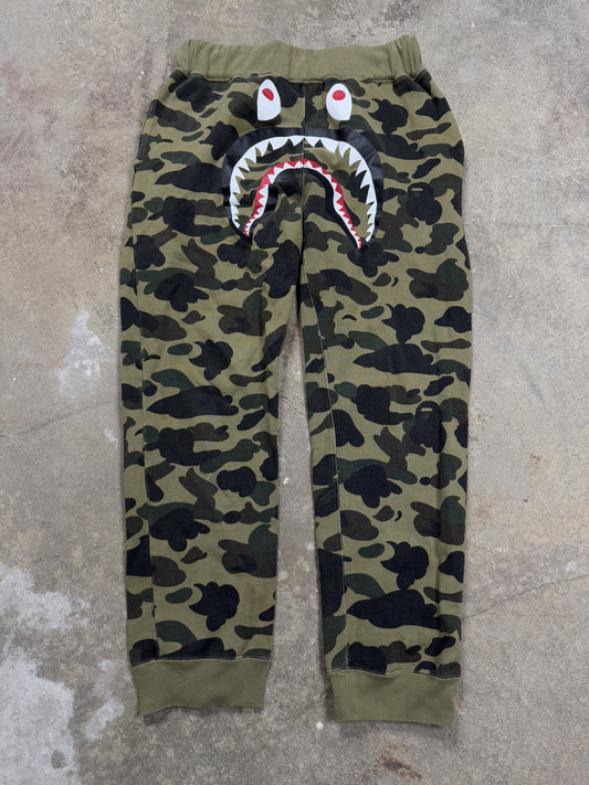 BAPE Shark Camo Sweats Used Large