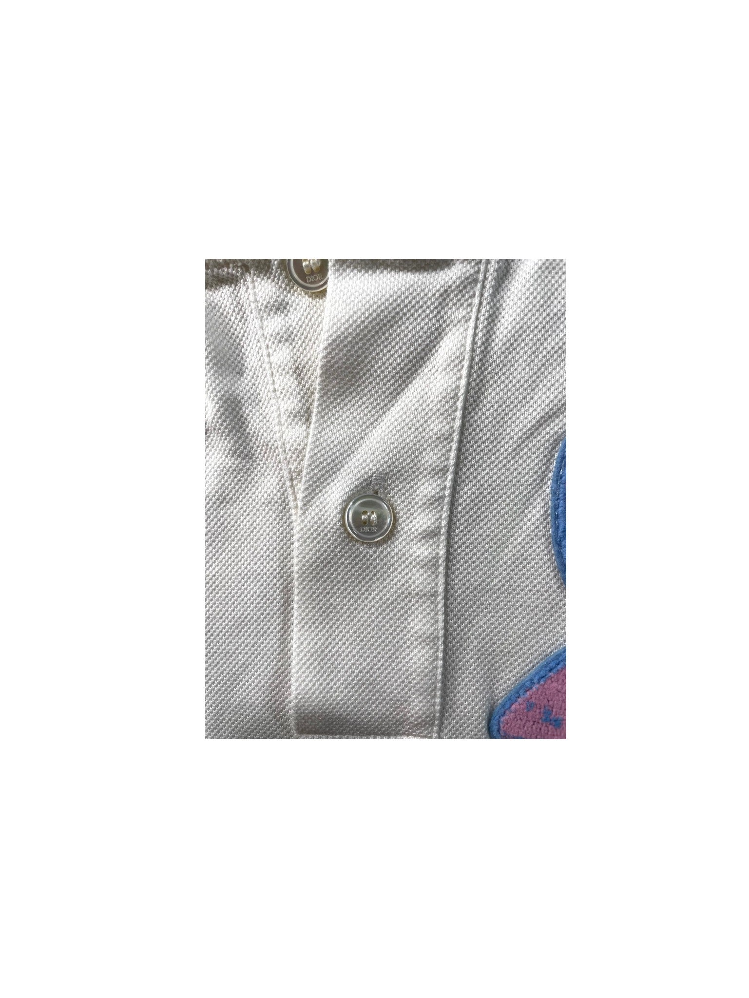 Dior Floral White Polo Shirt