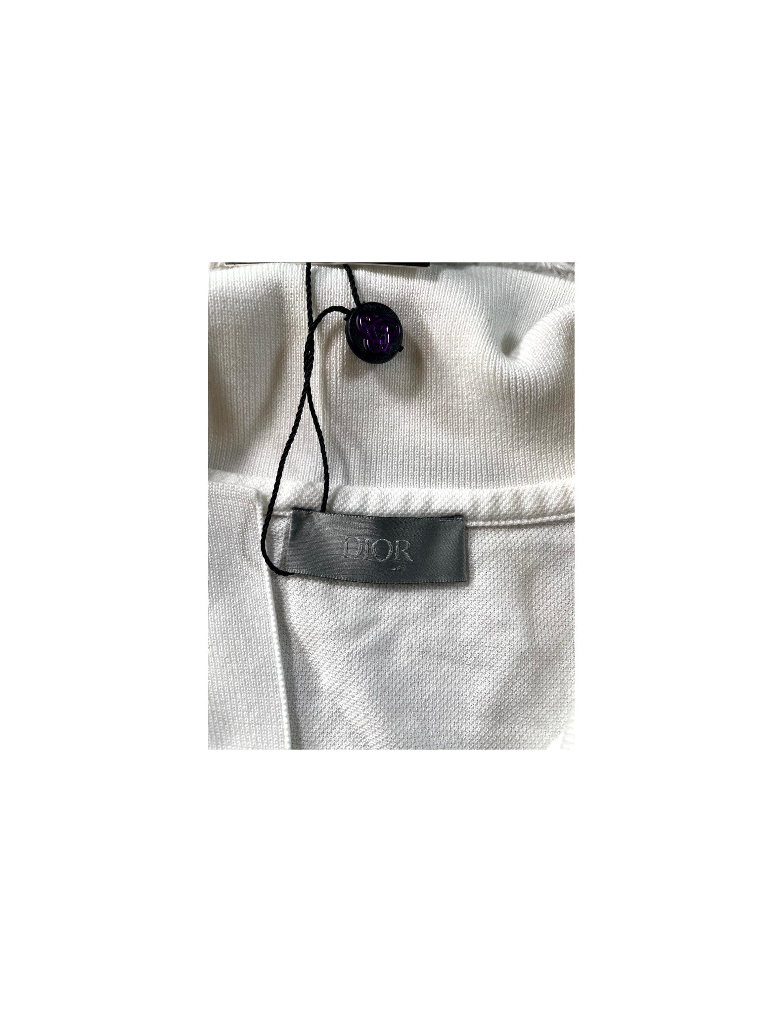 Dior Floral White Polo Shirt