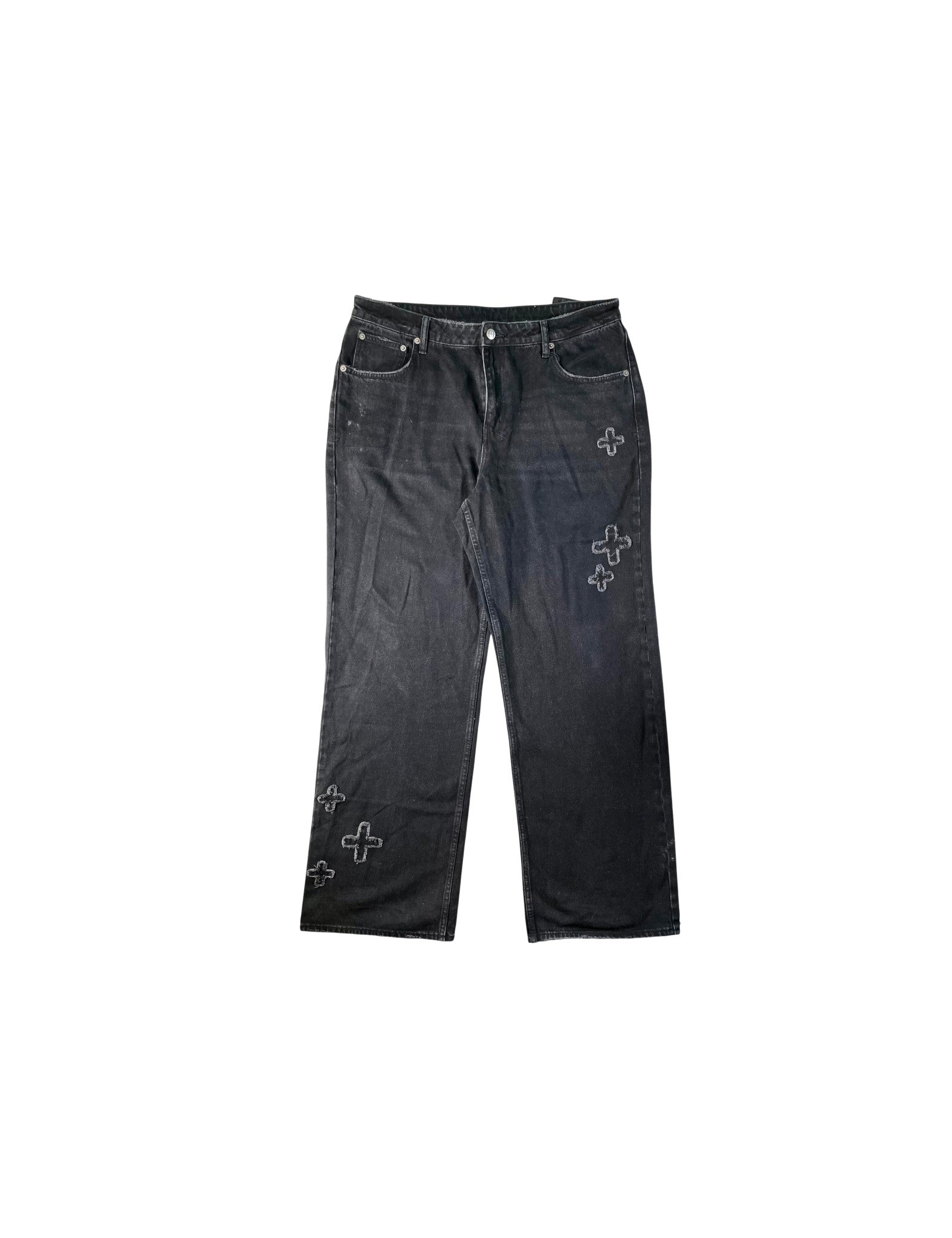 Ksubi Straight Leg Plus Black Jeans