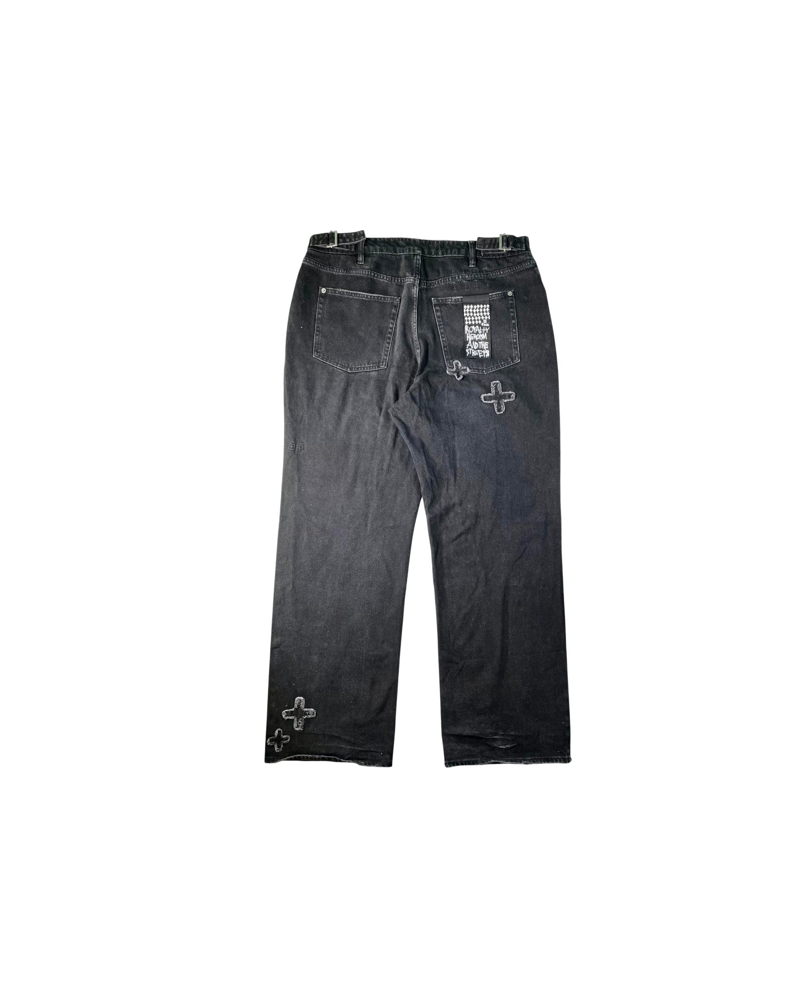 Ksubi Straight Leg Plus Black Jeans