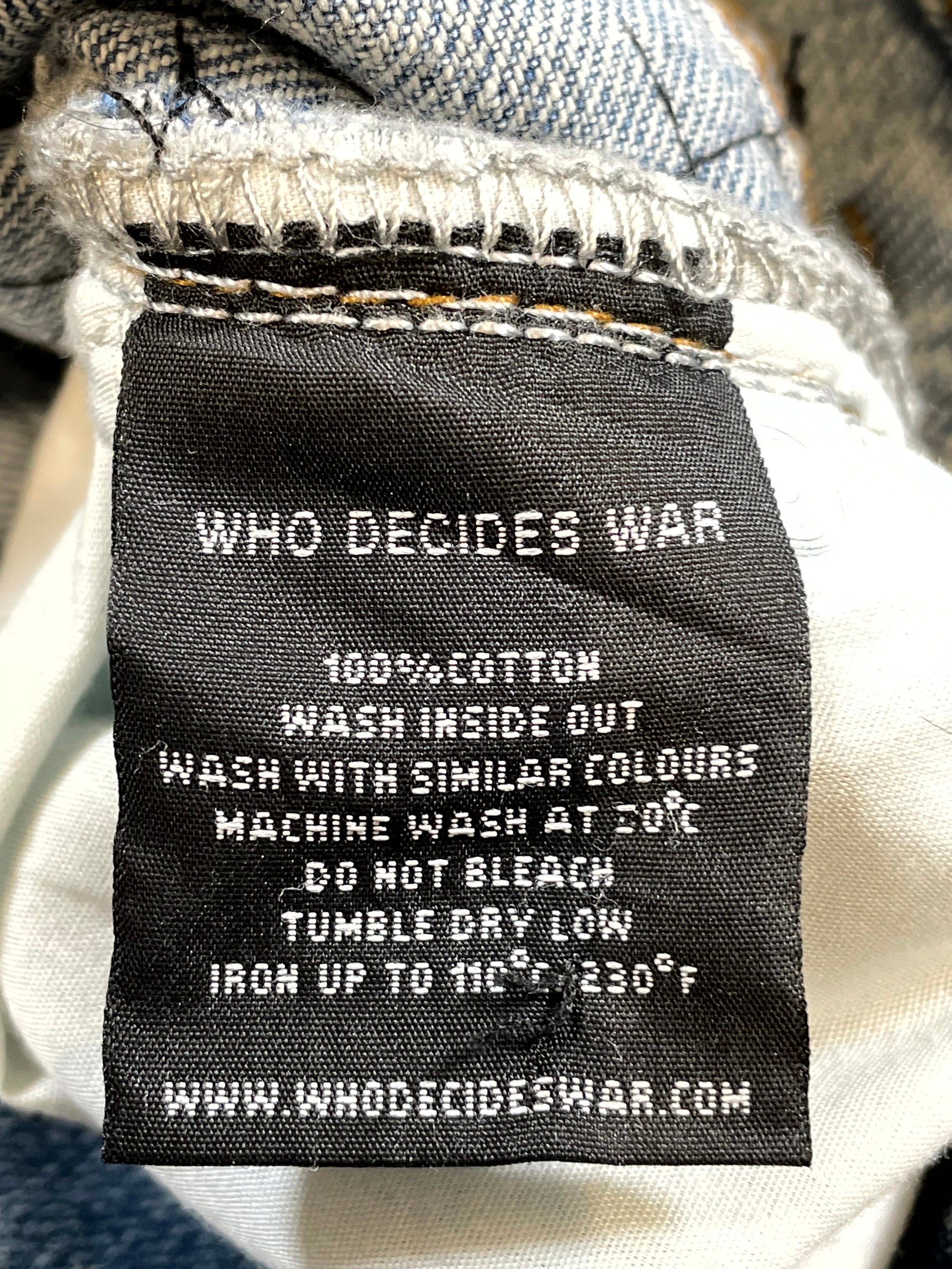 Who Decides War Wedding Lace Grid Blue Jeans