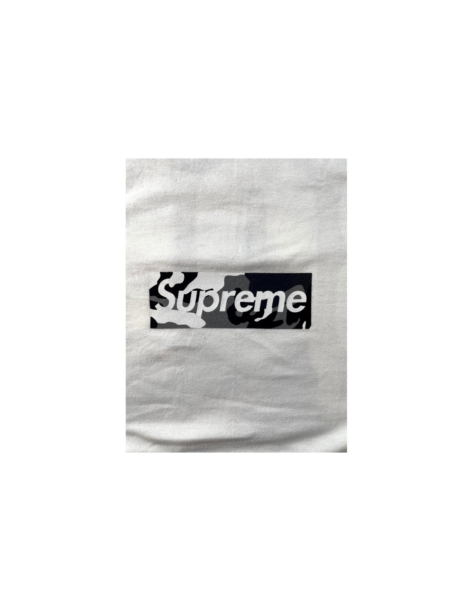 Supreme "Miami Exclusive Bogo" Camo White Tee
