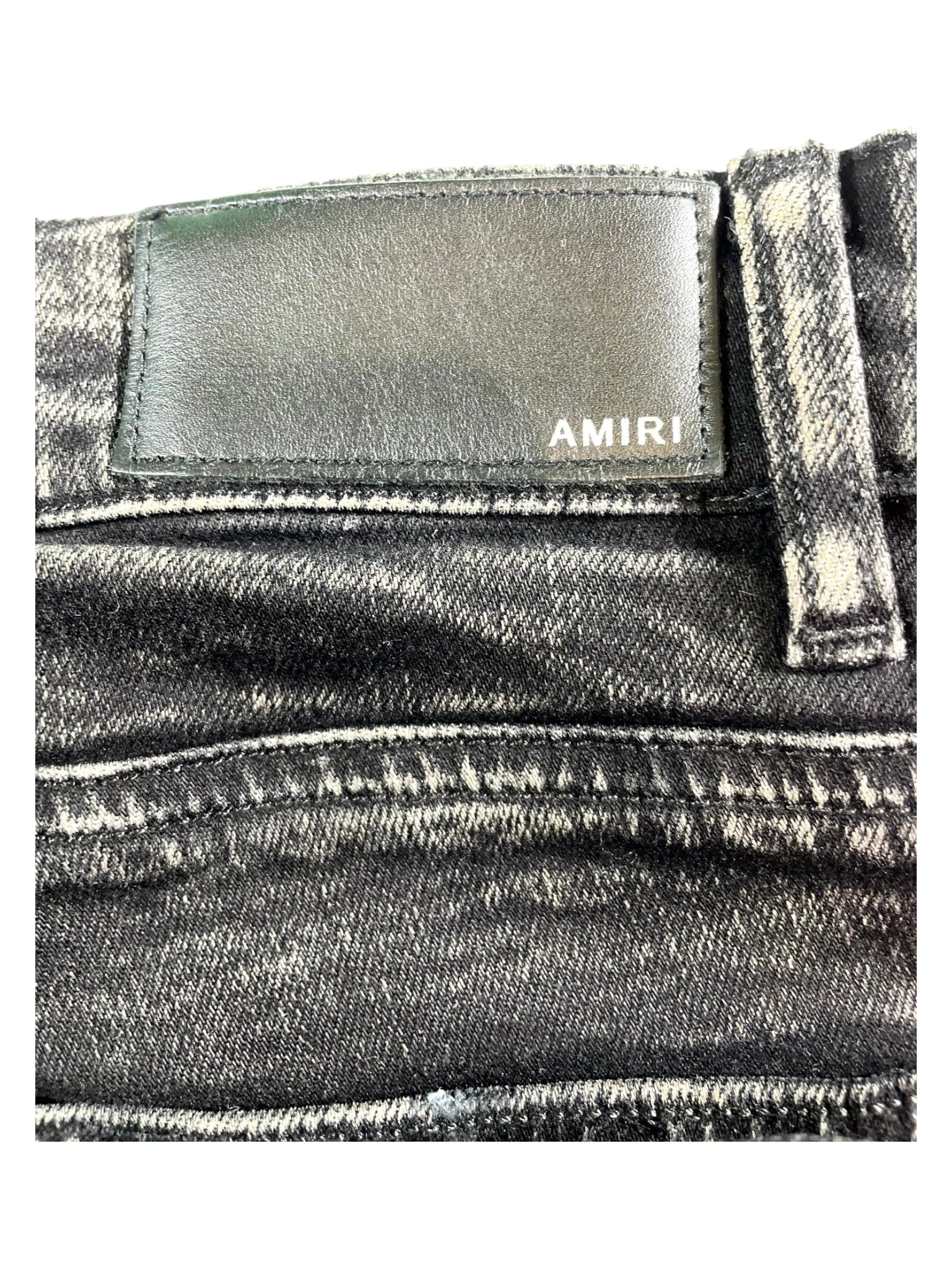 Amiri Stripe  Black Wash & Pink Jeans