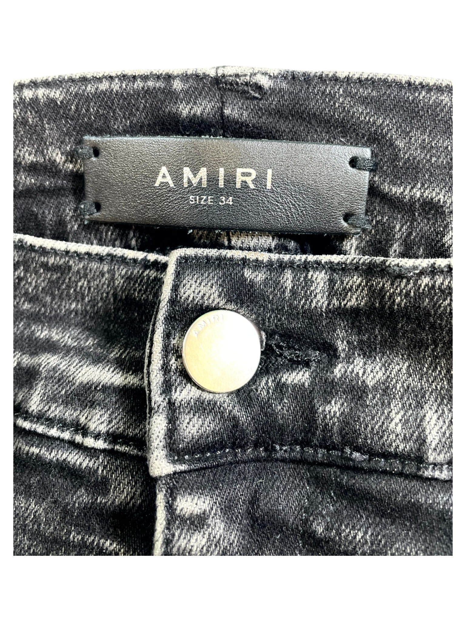 Amiri Stripe  Black Wash & Pink Jeans