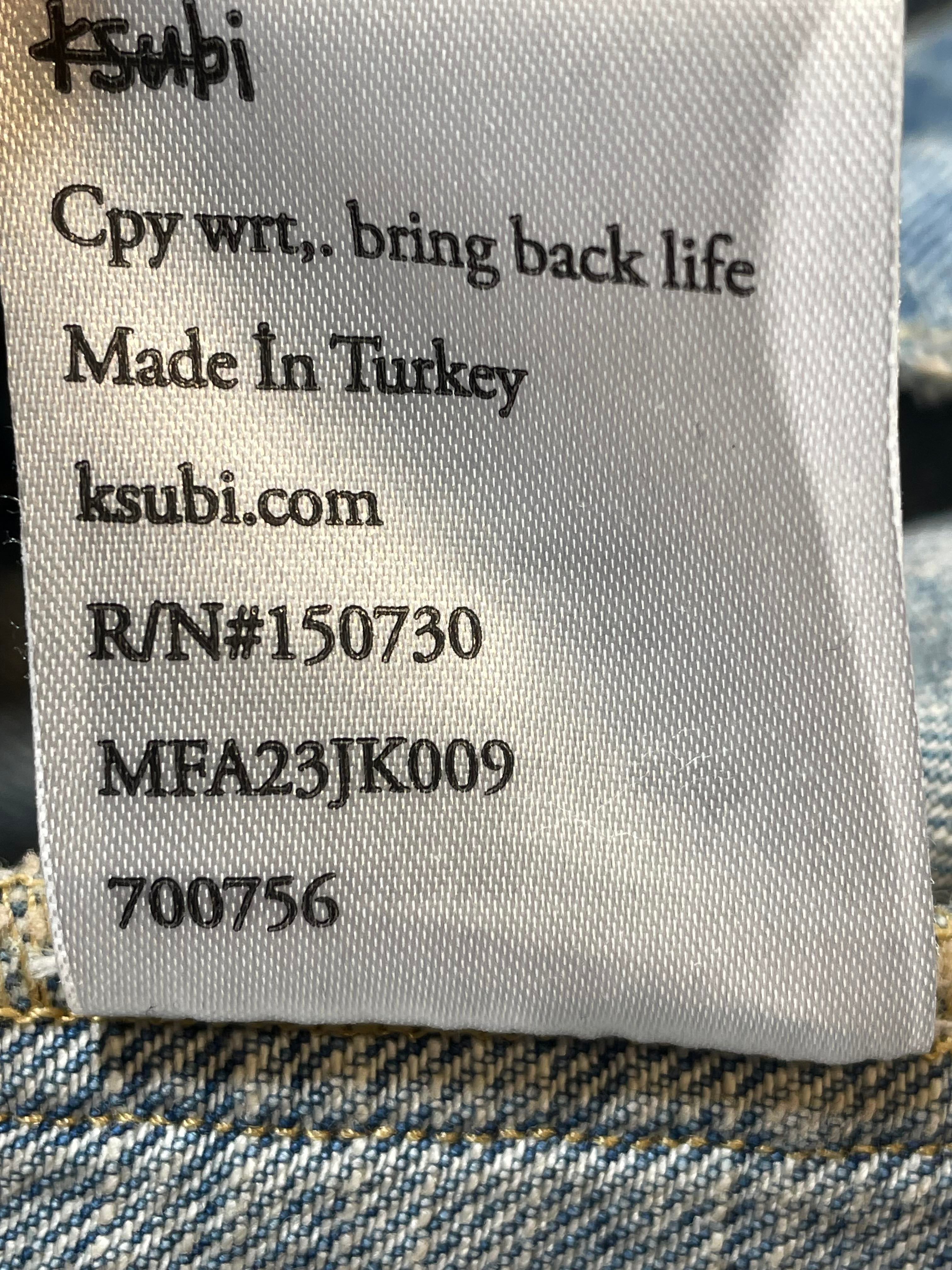 Ksubi Distressed Denim Jacket