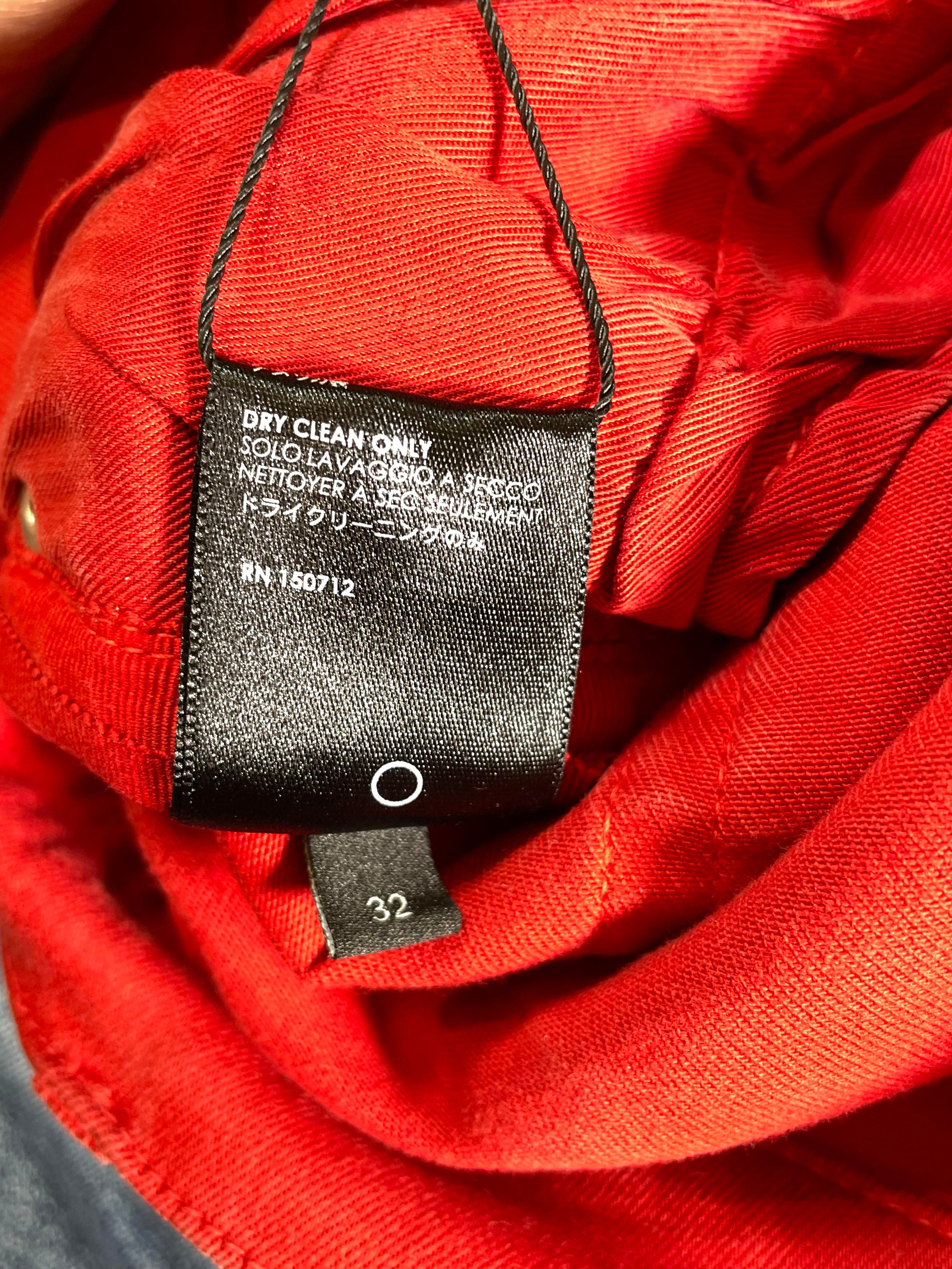Amiri Red & Black Stripe Jeans
