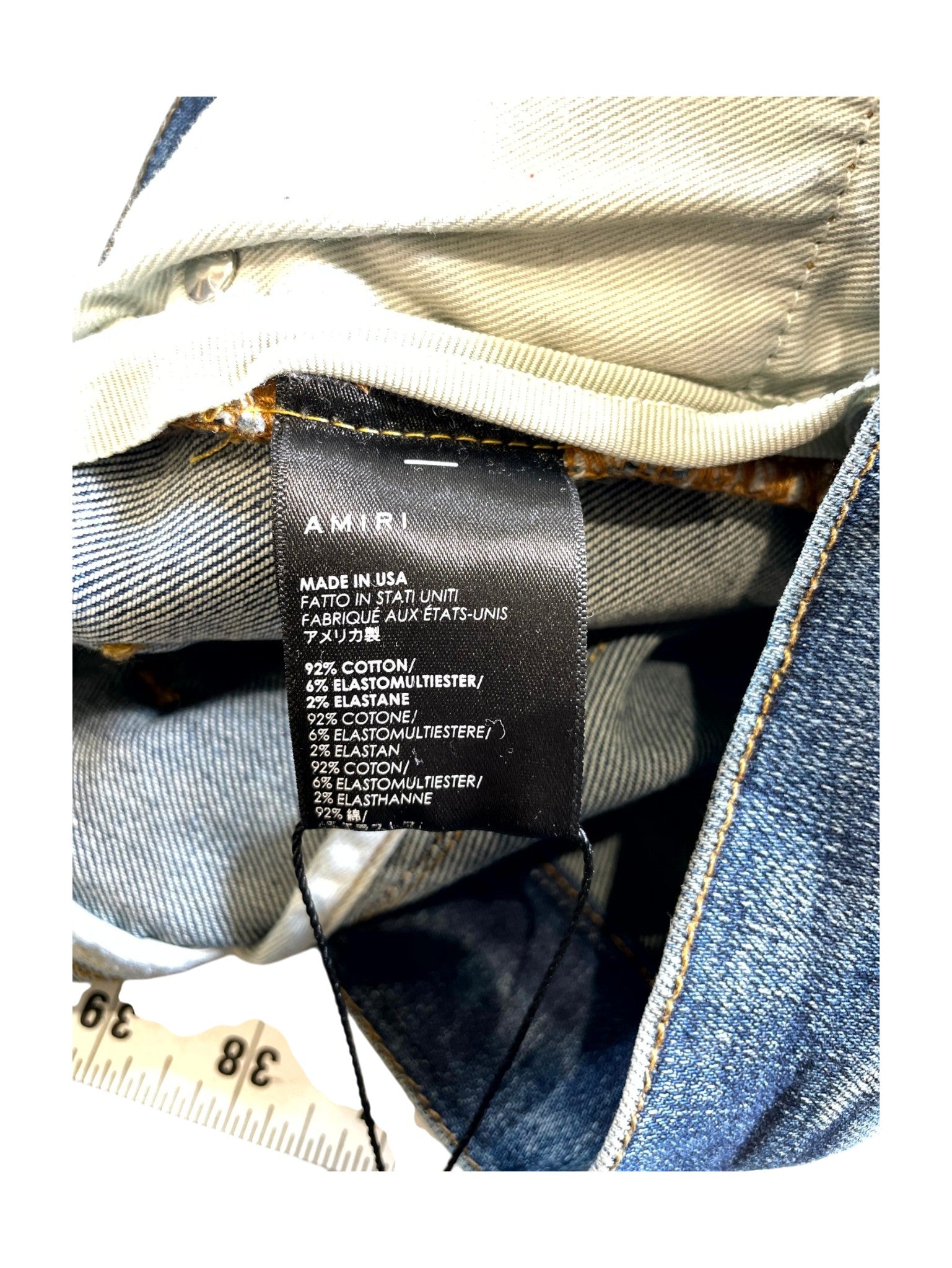 Amiri "Classic Denim Patch MX2" Deep Jeans