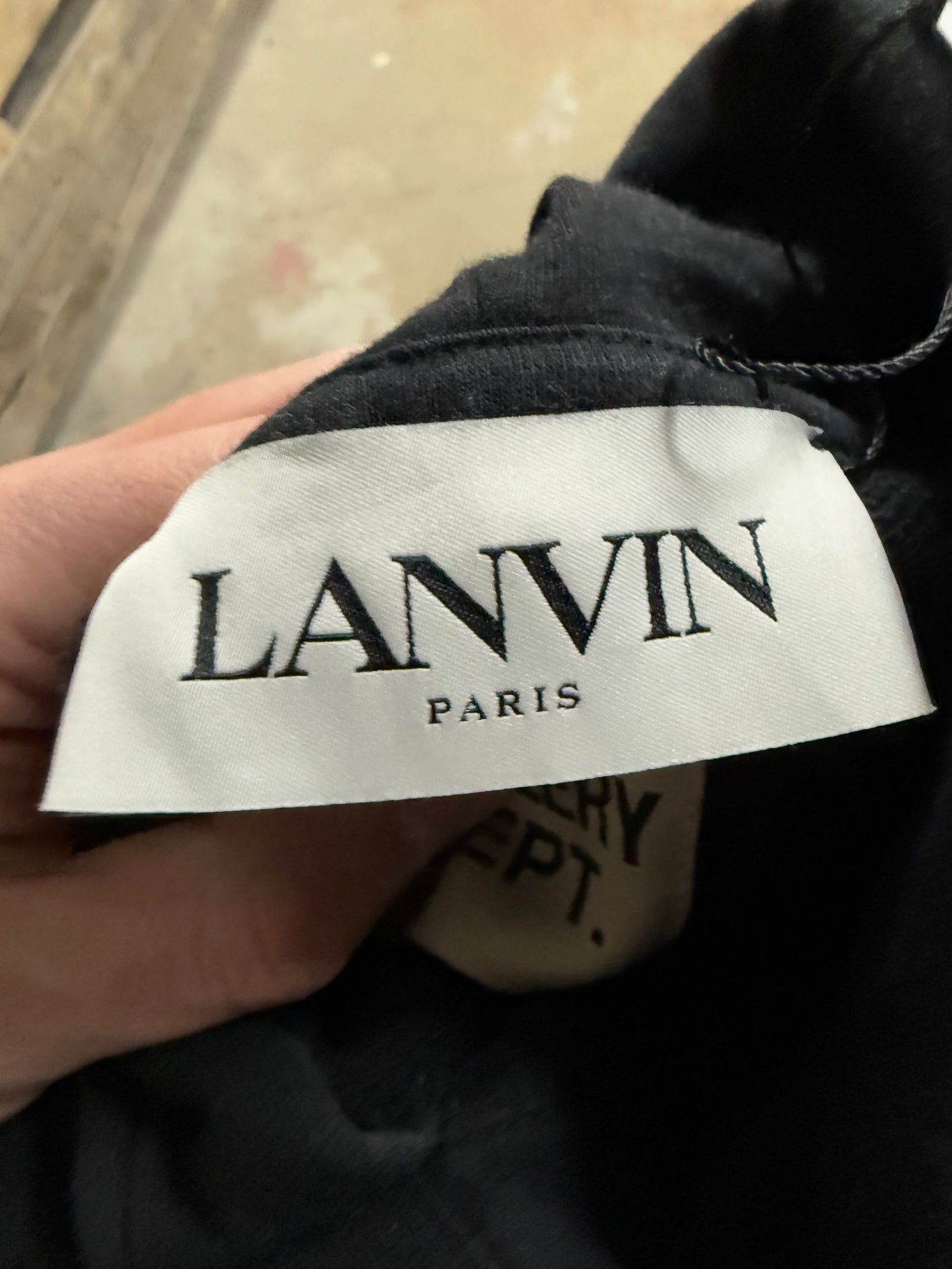 Gallery Dept Lanvin Splatter Hoodie Black Used XS