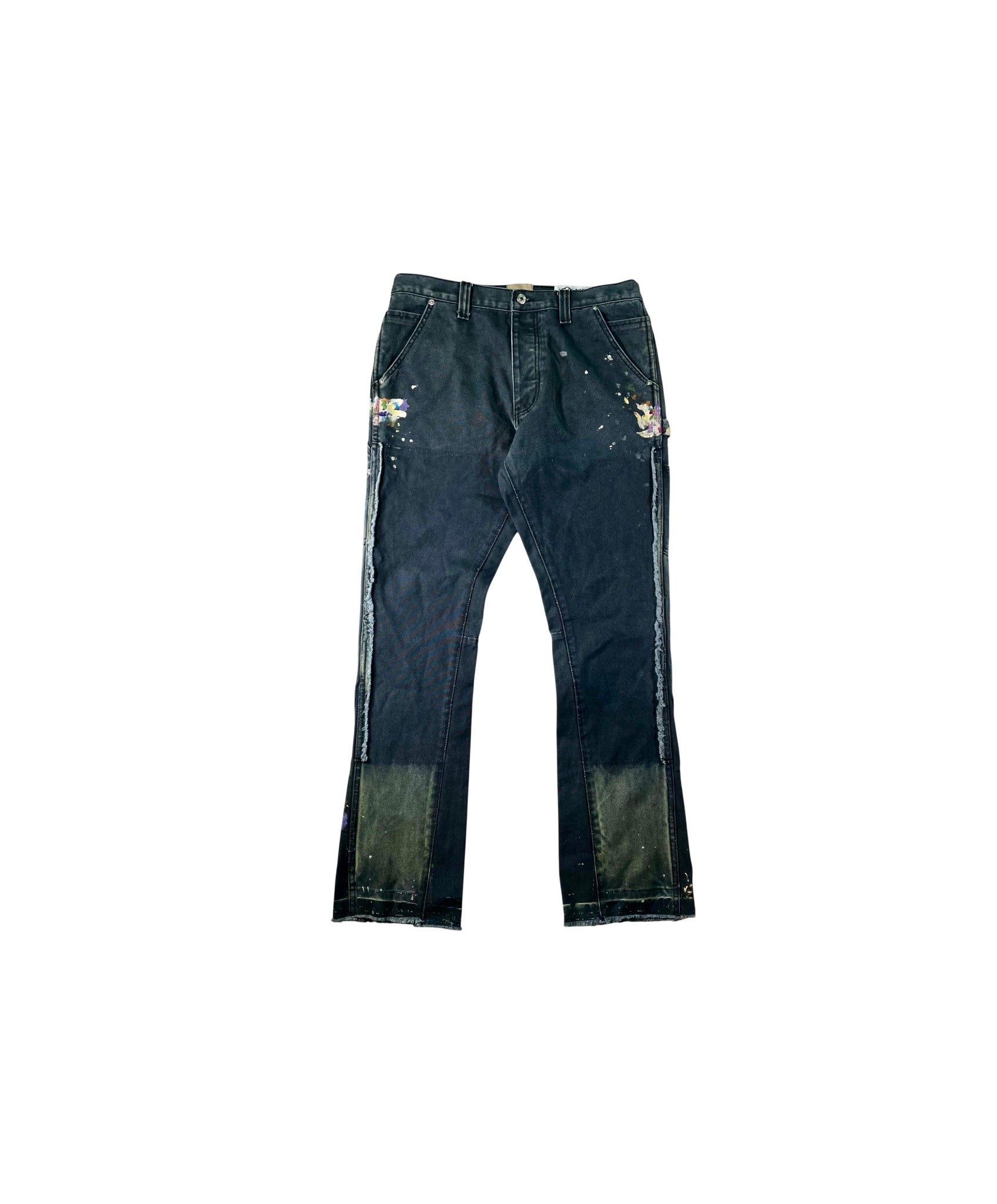 Gallery Dept Paint Splatter Carpenter Flare Navy Jeans