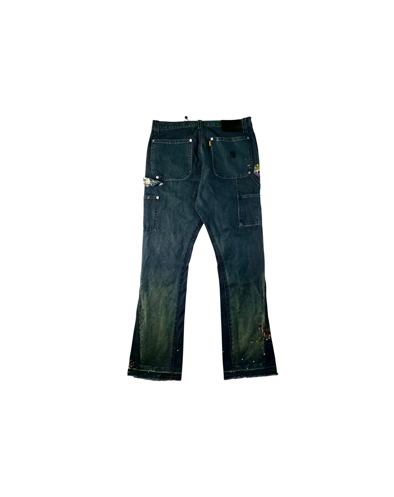 Gallery Dept Paint Splatter Carpenter Flare Navy Jeans