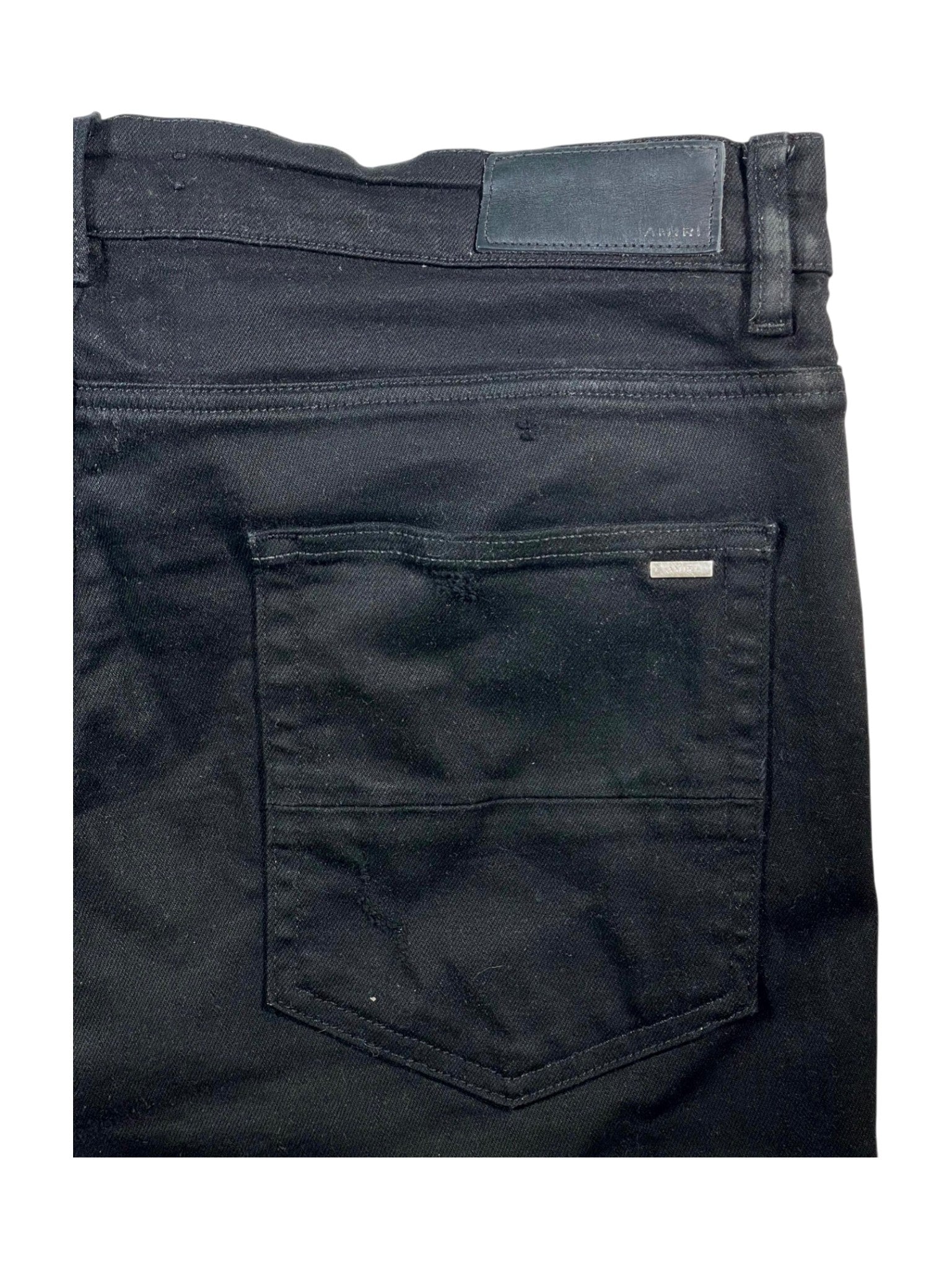 Amiri MX1 Quilted Patch Black Jeans