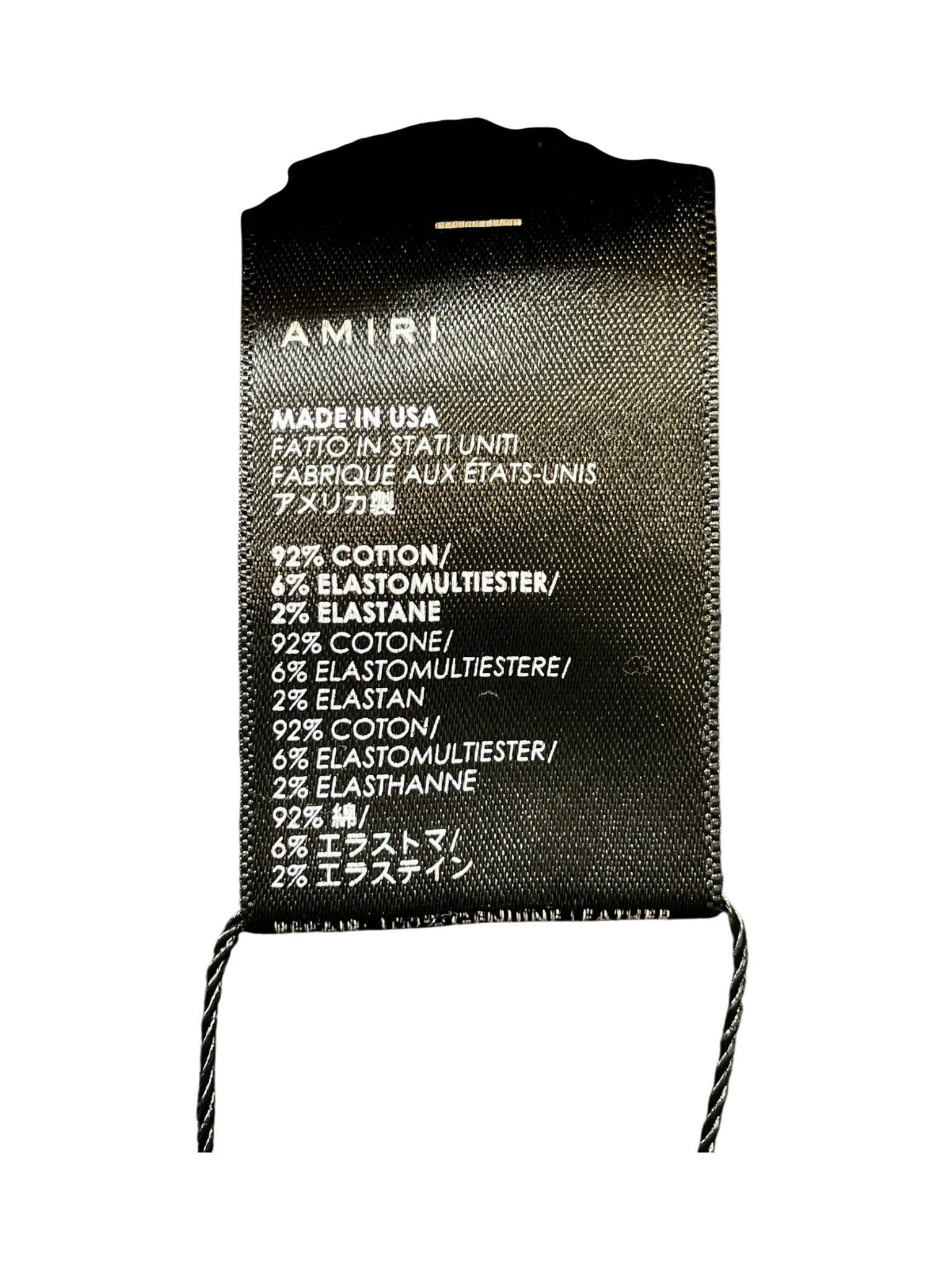 Amiri MX1 Quilted Patch Black Jeans