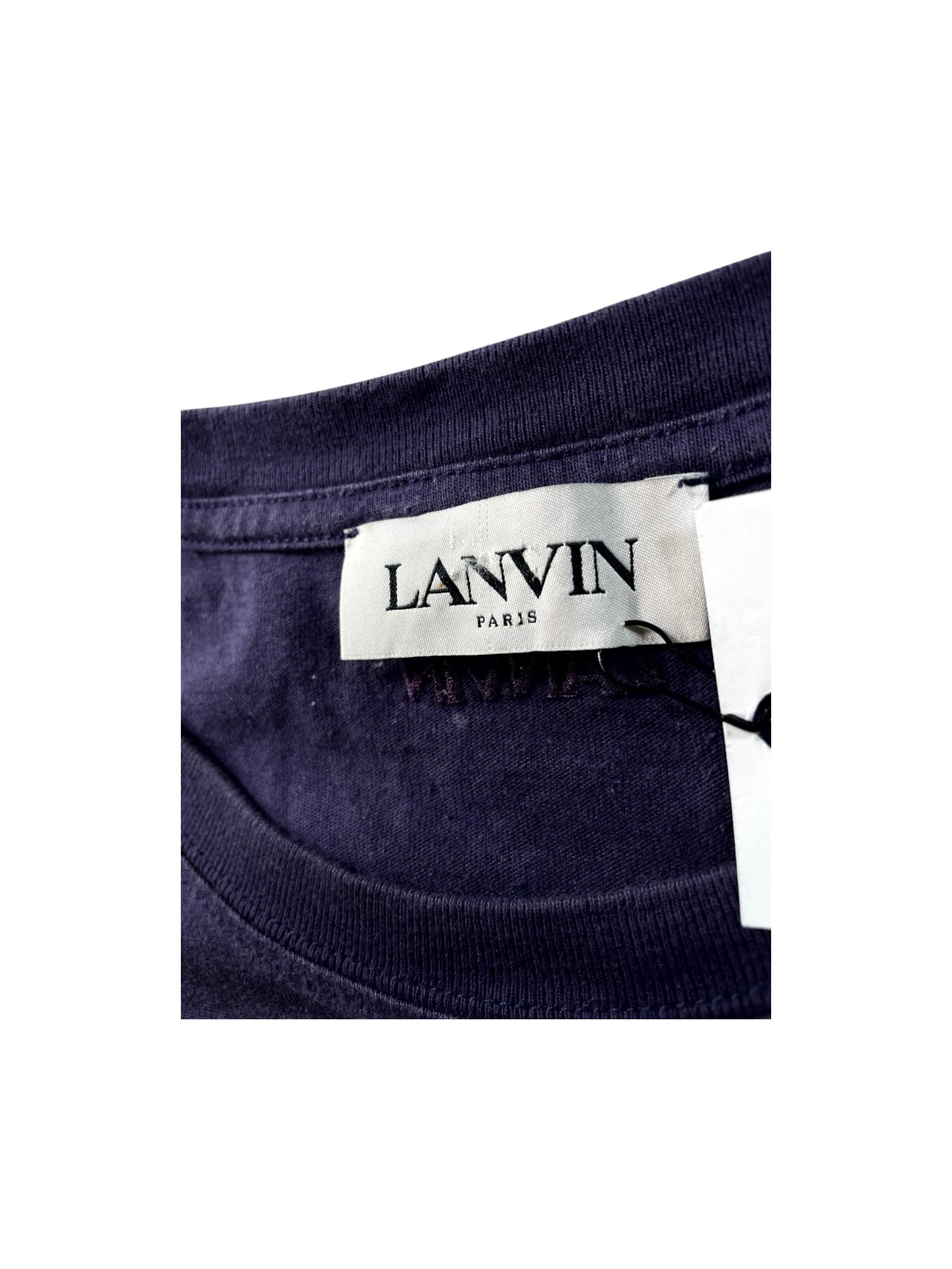 Lanvin Chest Logo Purple Tee