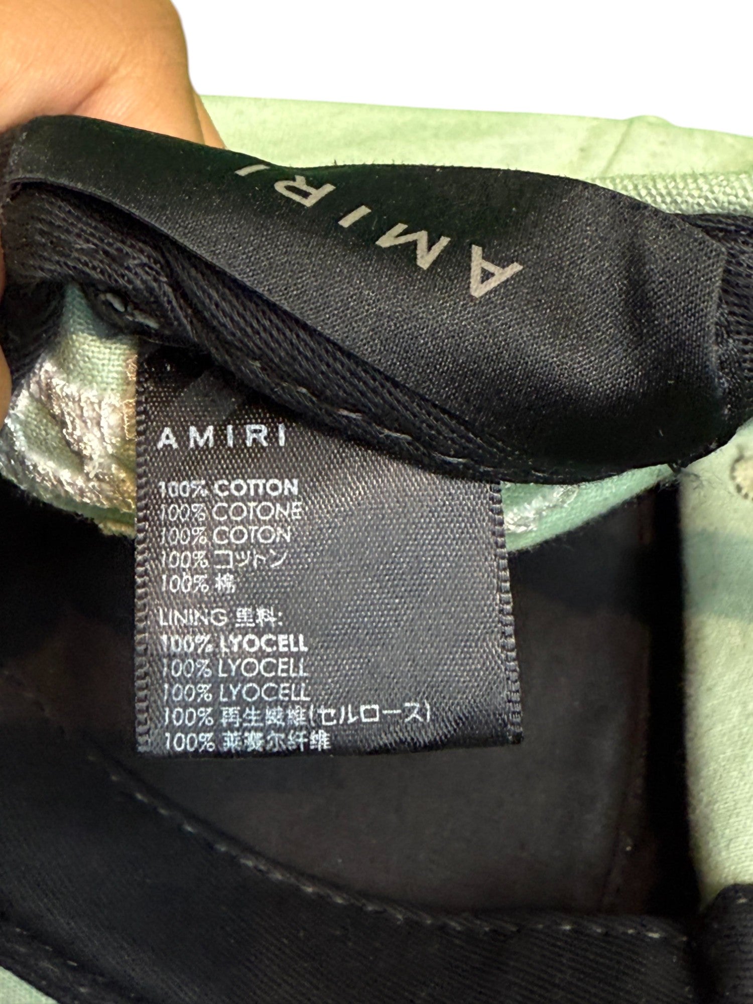 Amiri MA Fuzz Lime Hat