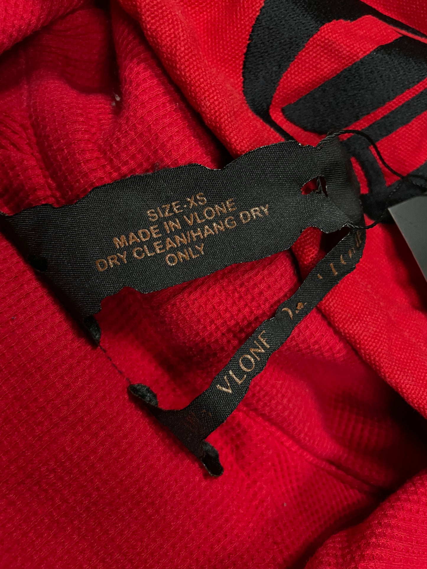 VLONE Work Jacket Black Red Used XS