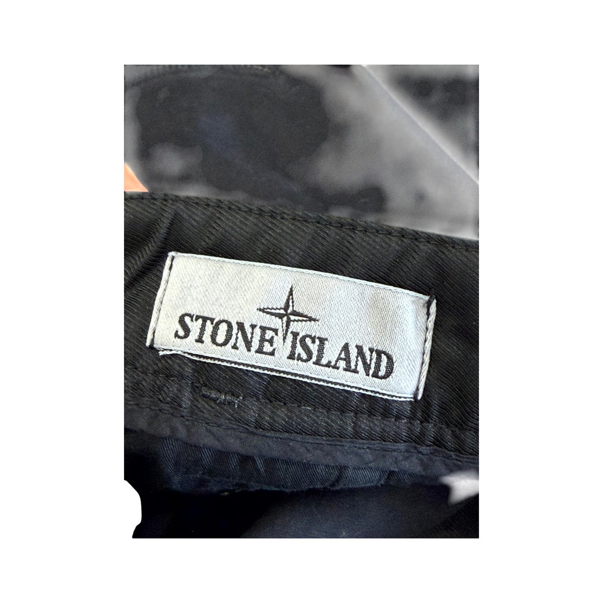 Stone Island Patch Black Cargo Pants