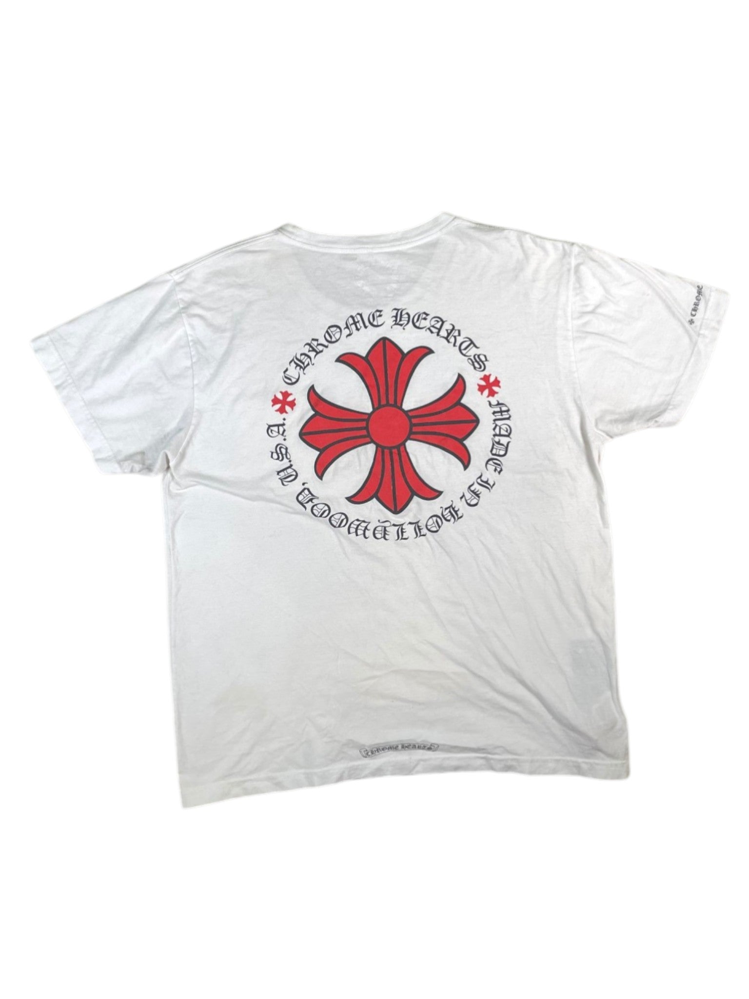 Chrome Hearts Red Hollywood Plus White  Tee