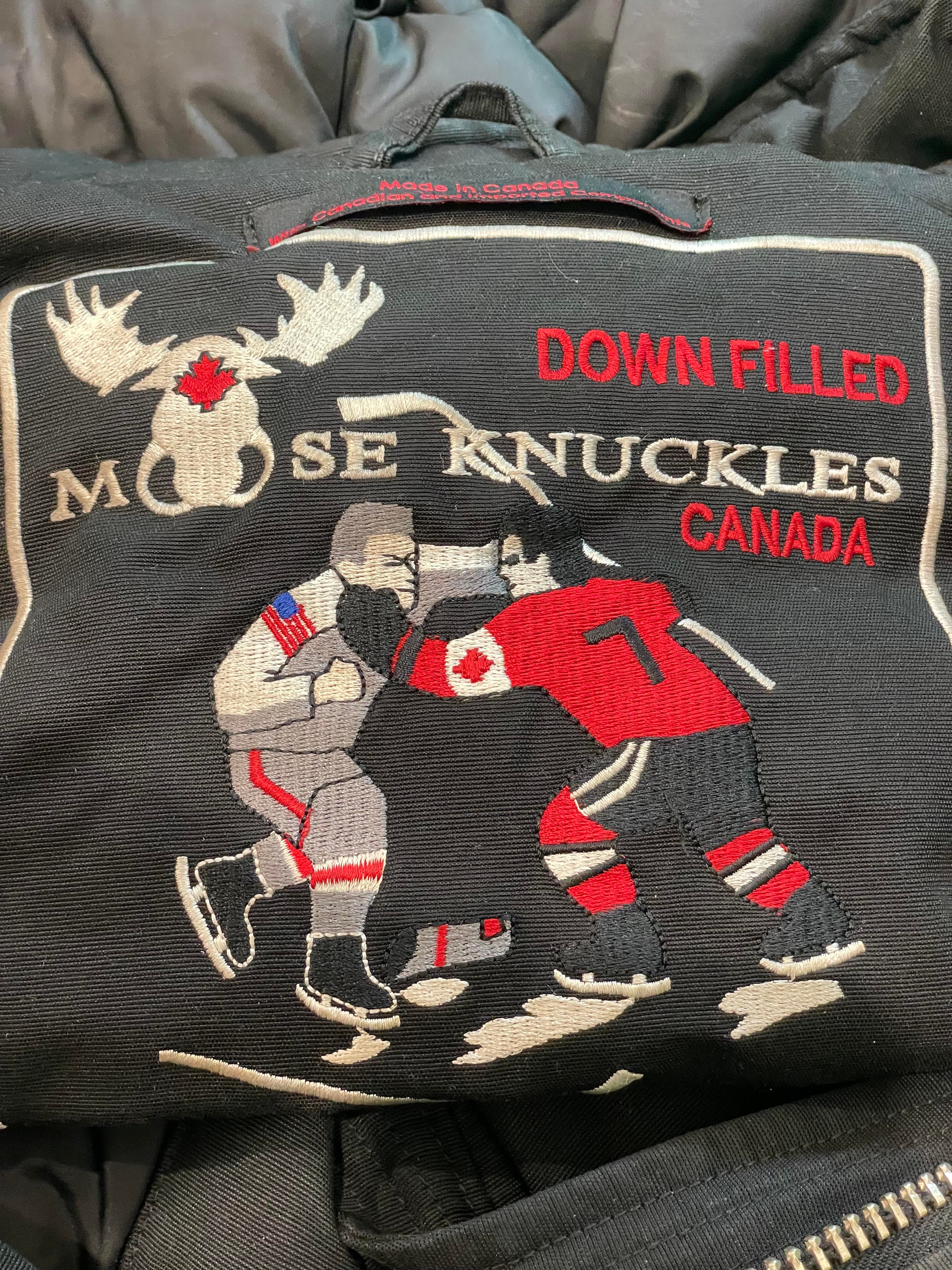 Moose Knuckles Fur Black Women's Bomber Jacket