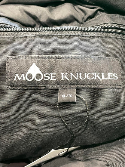 Moose Knuckles Fur Black Women's Bomber Jacket