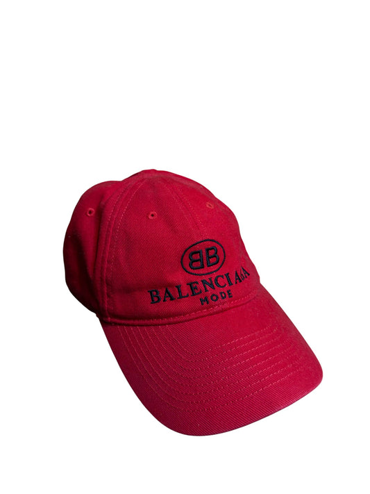 Balenciaga BB Mode Dad Red & Black Cap