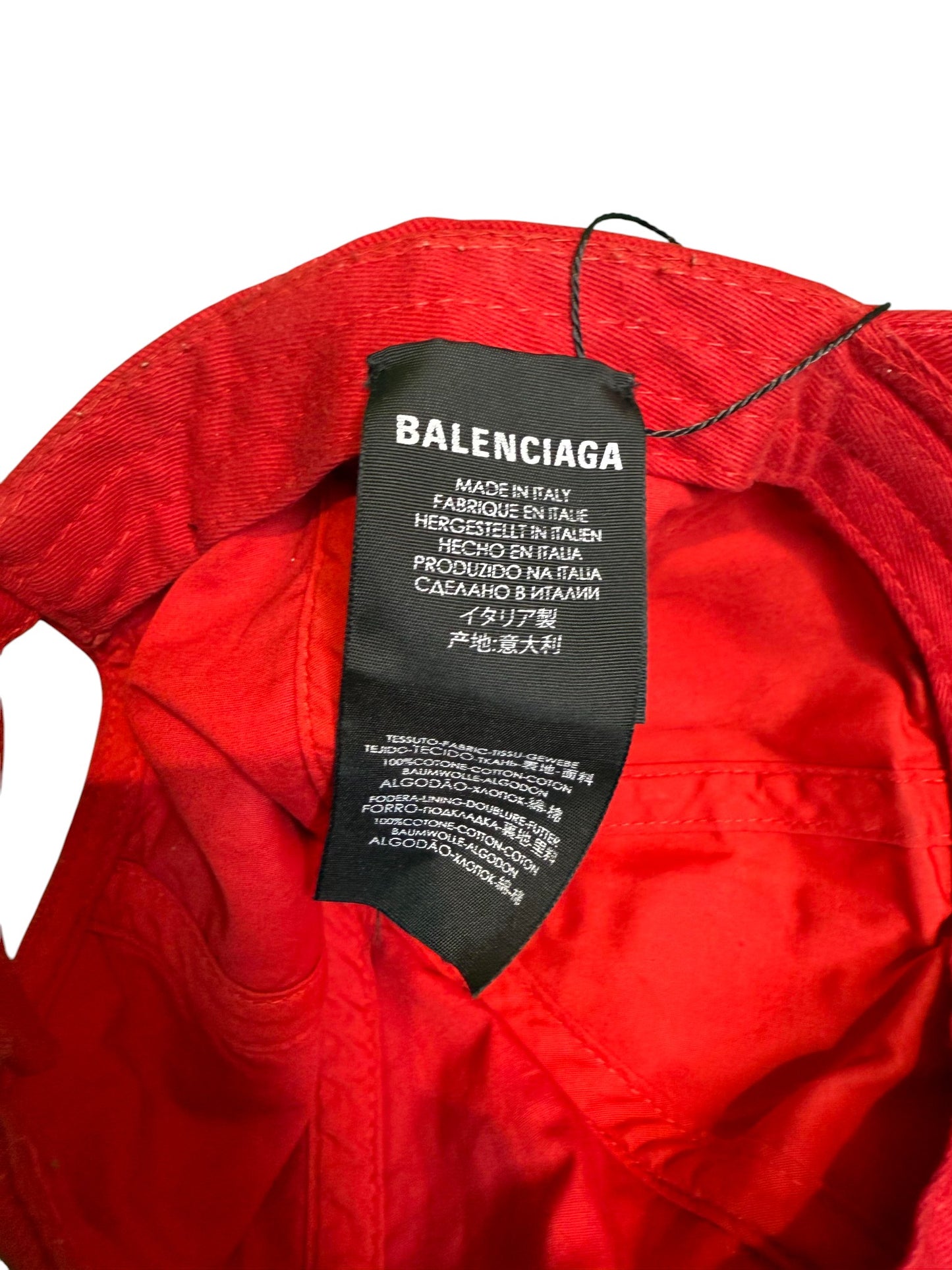 Balenciaga BB Mode Dad Red & Black Cap