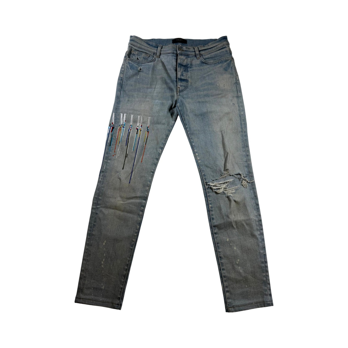 Amiri Paint Drip Vintage Wash Jeans