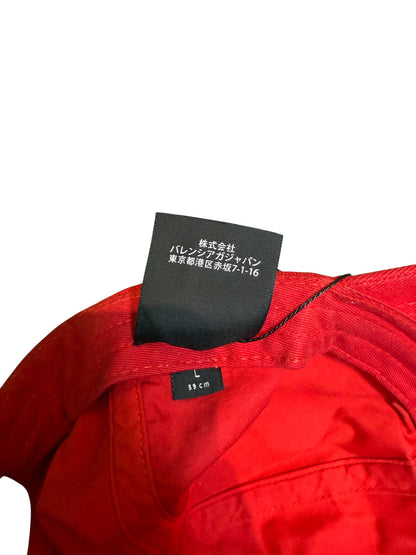Balenciaga BB Mode Dad Red & Black Cap
