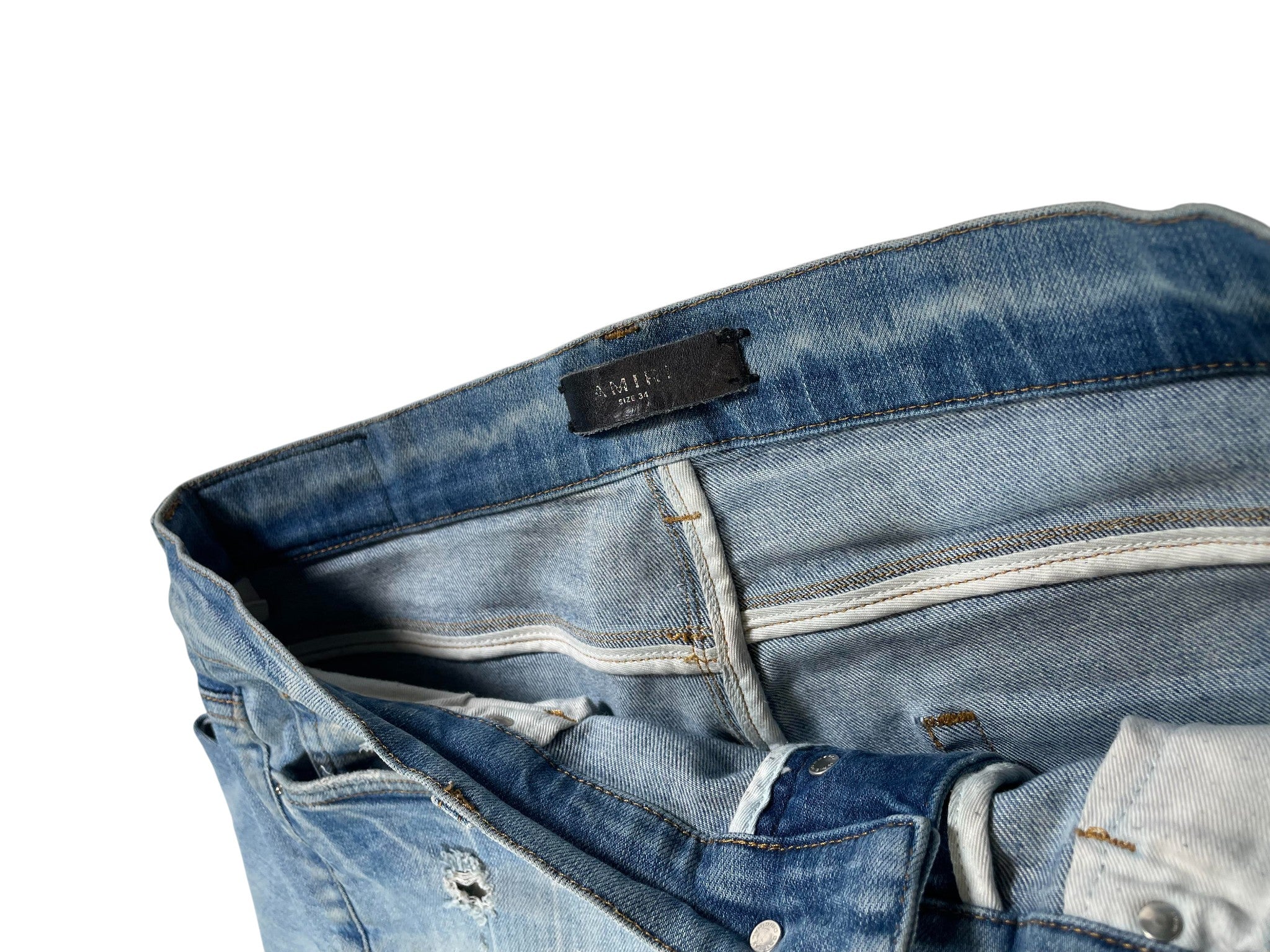 Amiri A Patch Light Wash Jeans
