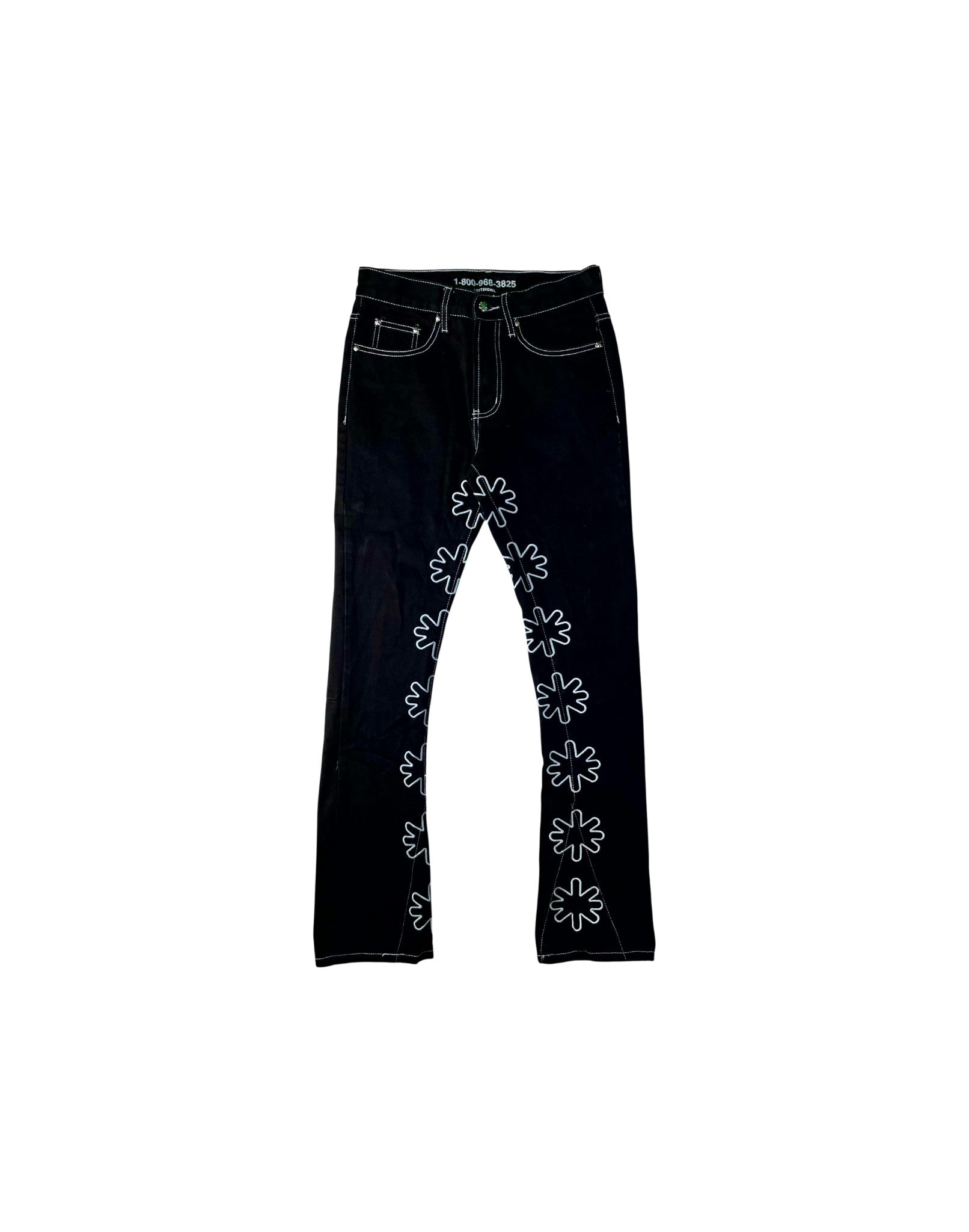 LOST SHDWS Outline Black & Baby Blue Jeans
