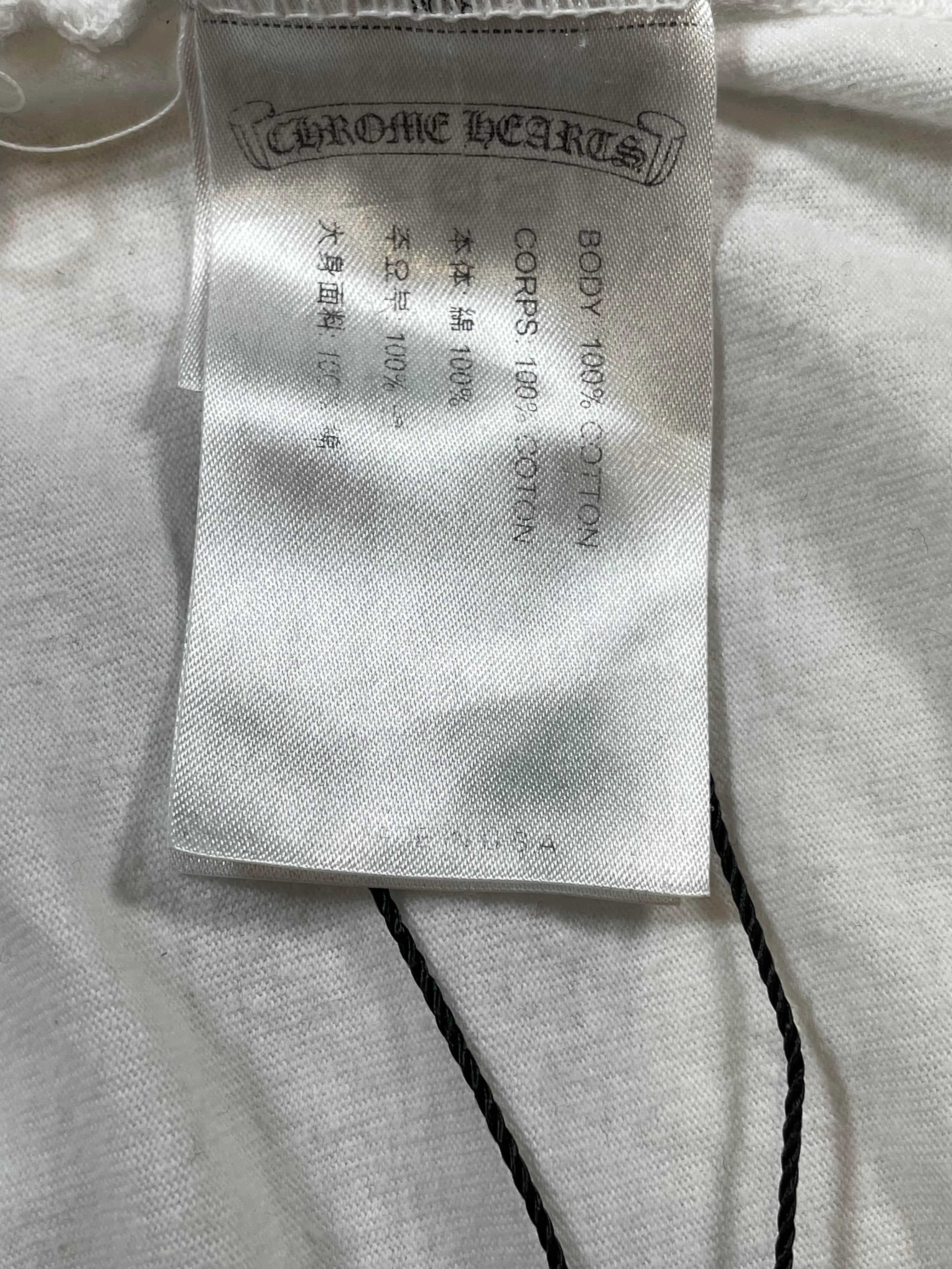 Chrome Hearts Scroll Logo White Tee