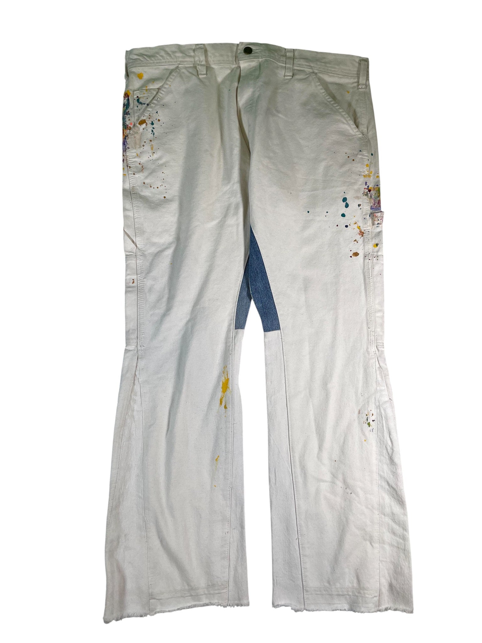 Gallery Dept. Flared Splatter White Jeans