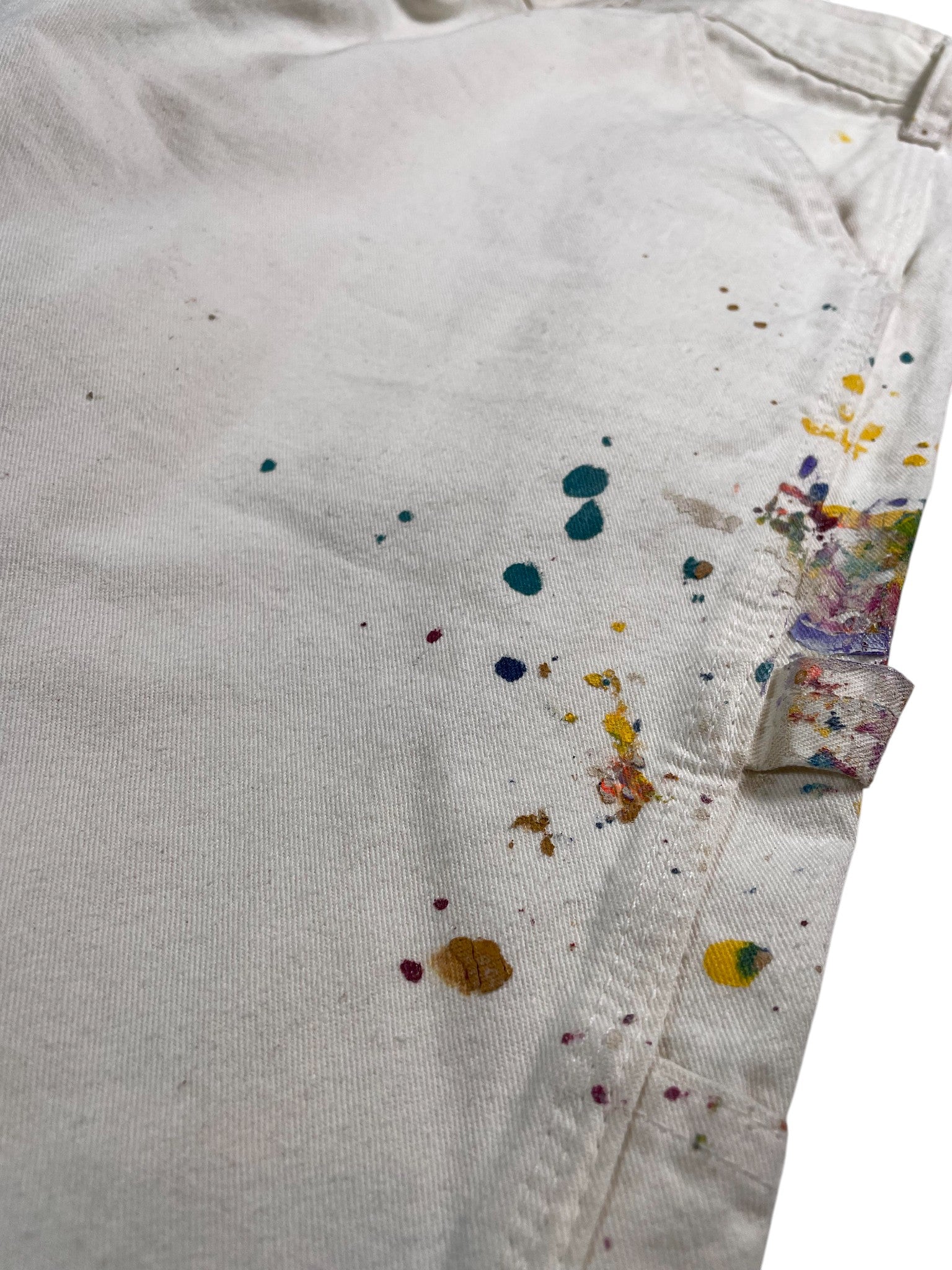 Gallery Dept. Flared Splatter White Jeans