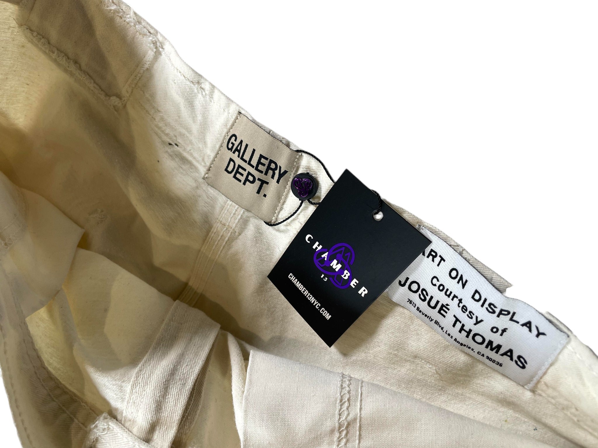 Gallery Dept. Flared Splatter White Jeans