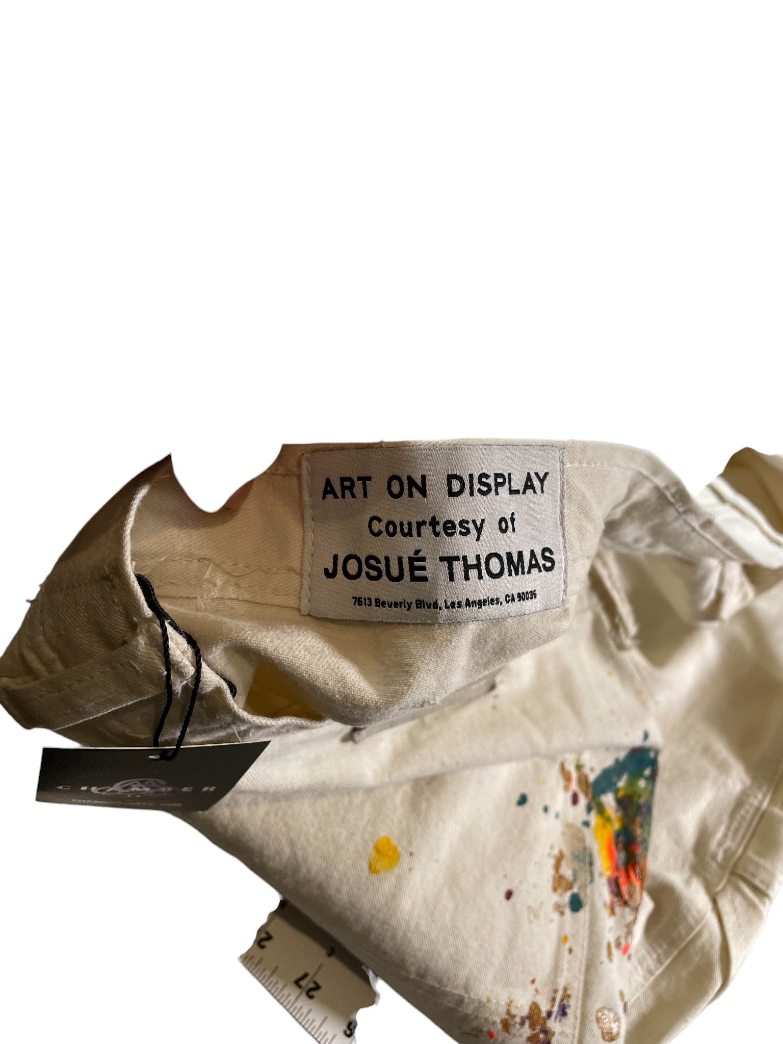 Gallery Dept. Flared Splatter White Jeans