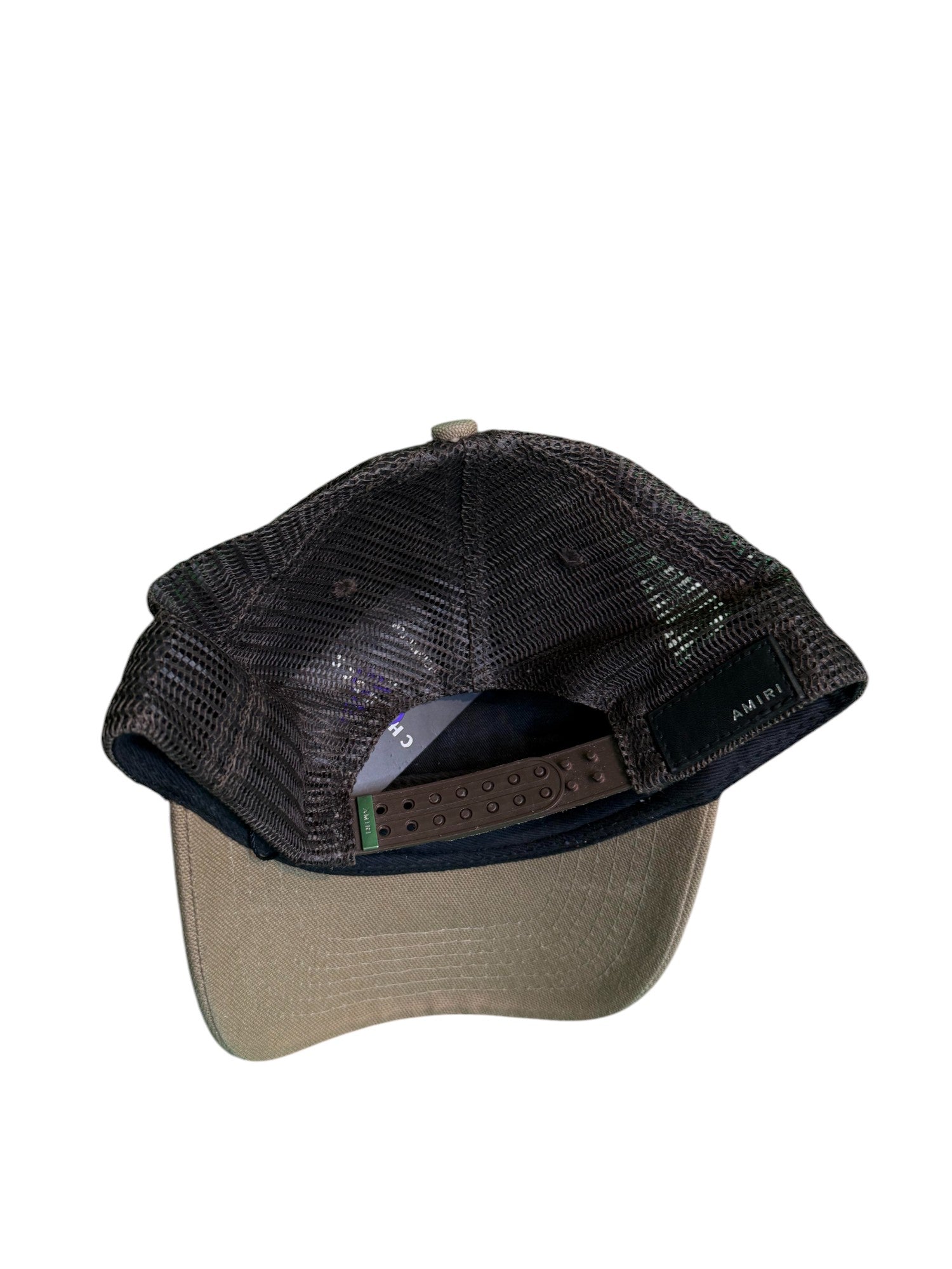 Amiri Core Logo Tan Trucker Cap