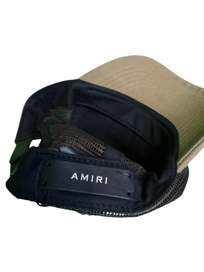 Amiri Core Logo Tan Trucker Cap
